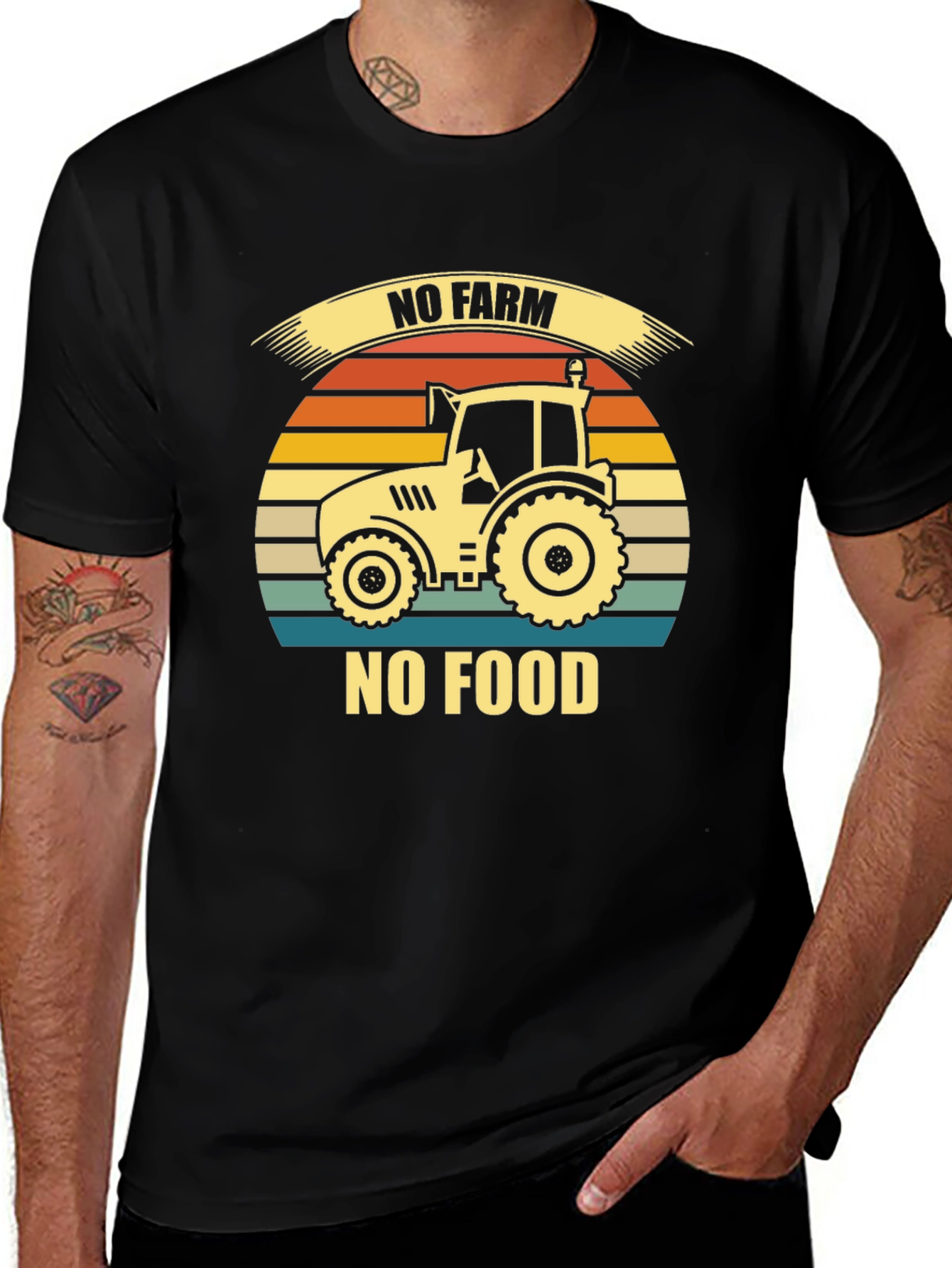 Variant 25 of No Farm No Food T-Shirt