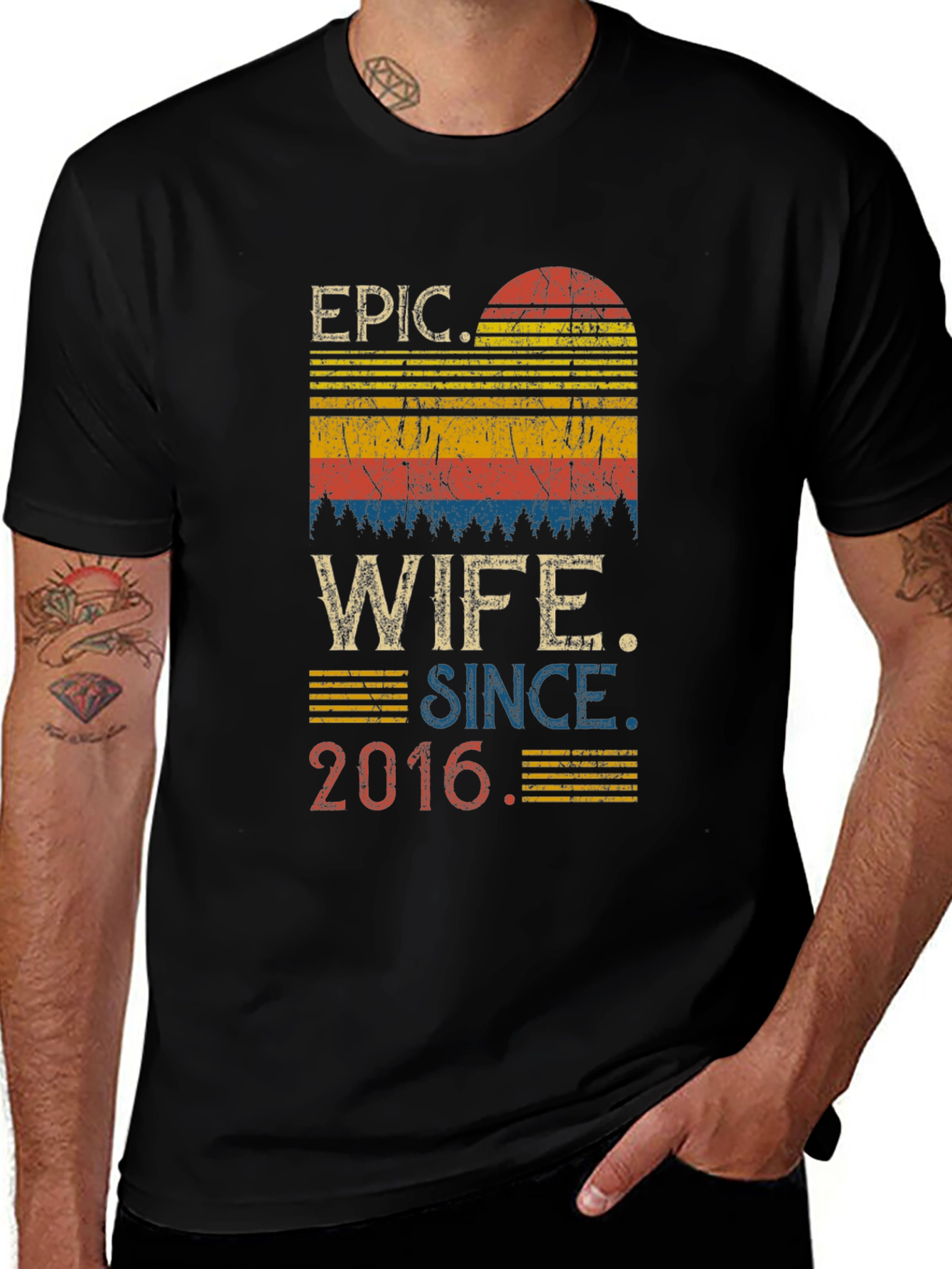 Variant 2 of Epic Wife Since 2016 Graphic T-Shirt