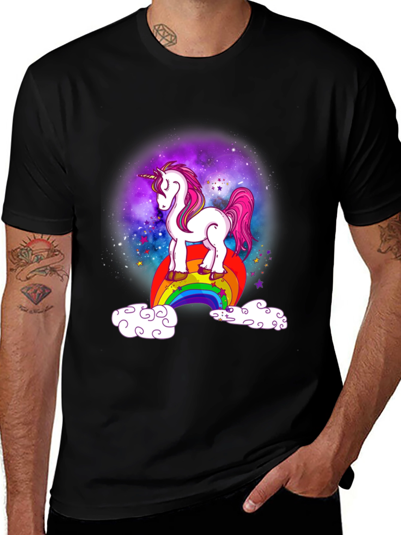 Variant 28 of Unicorn Rainbow Galaxy Graphic Tee