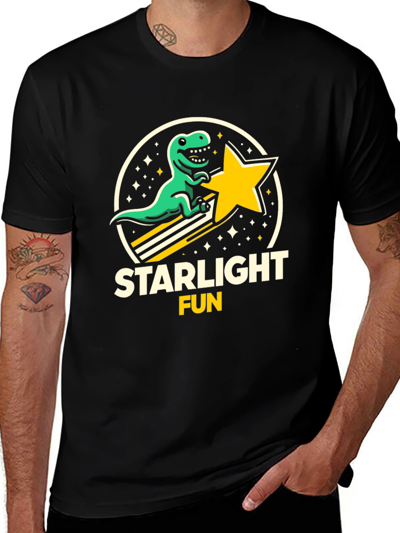 Starlight Fun Dinosaur Graphic T-Shirt