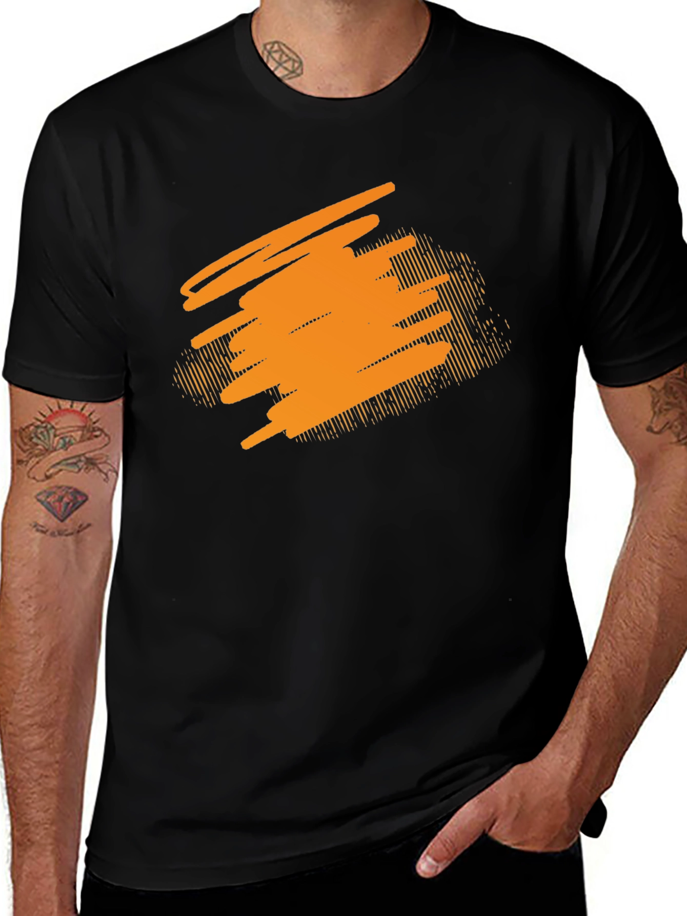 Variant 3 of Abstract Graphic Black T-Shirt