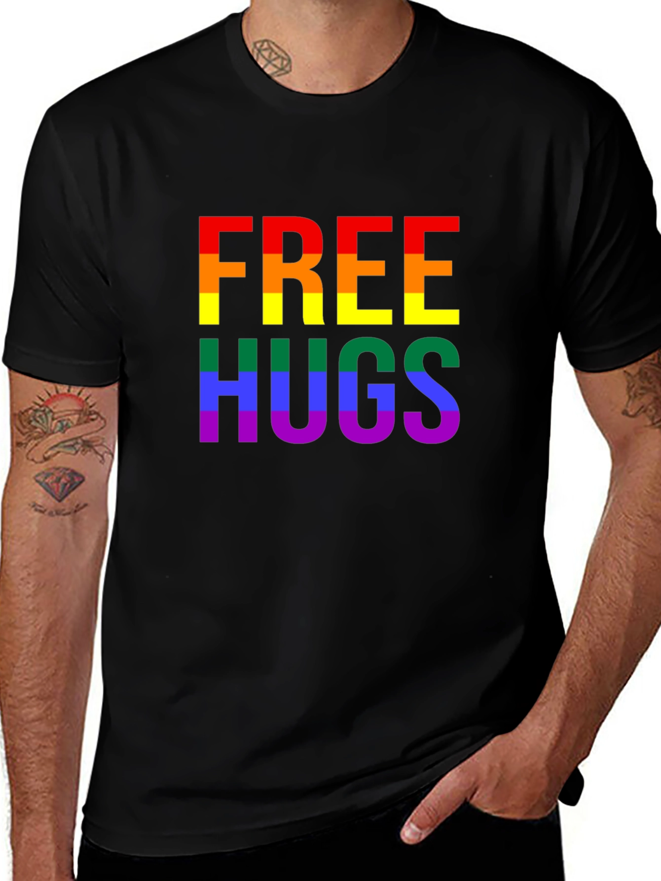 Rainbow Free Hugs Pride T-Shirt