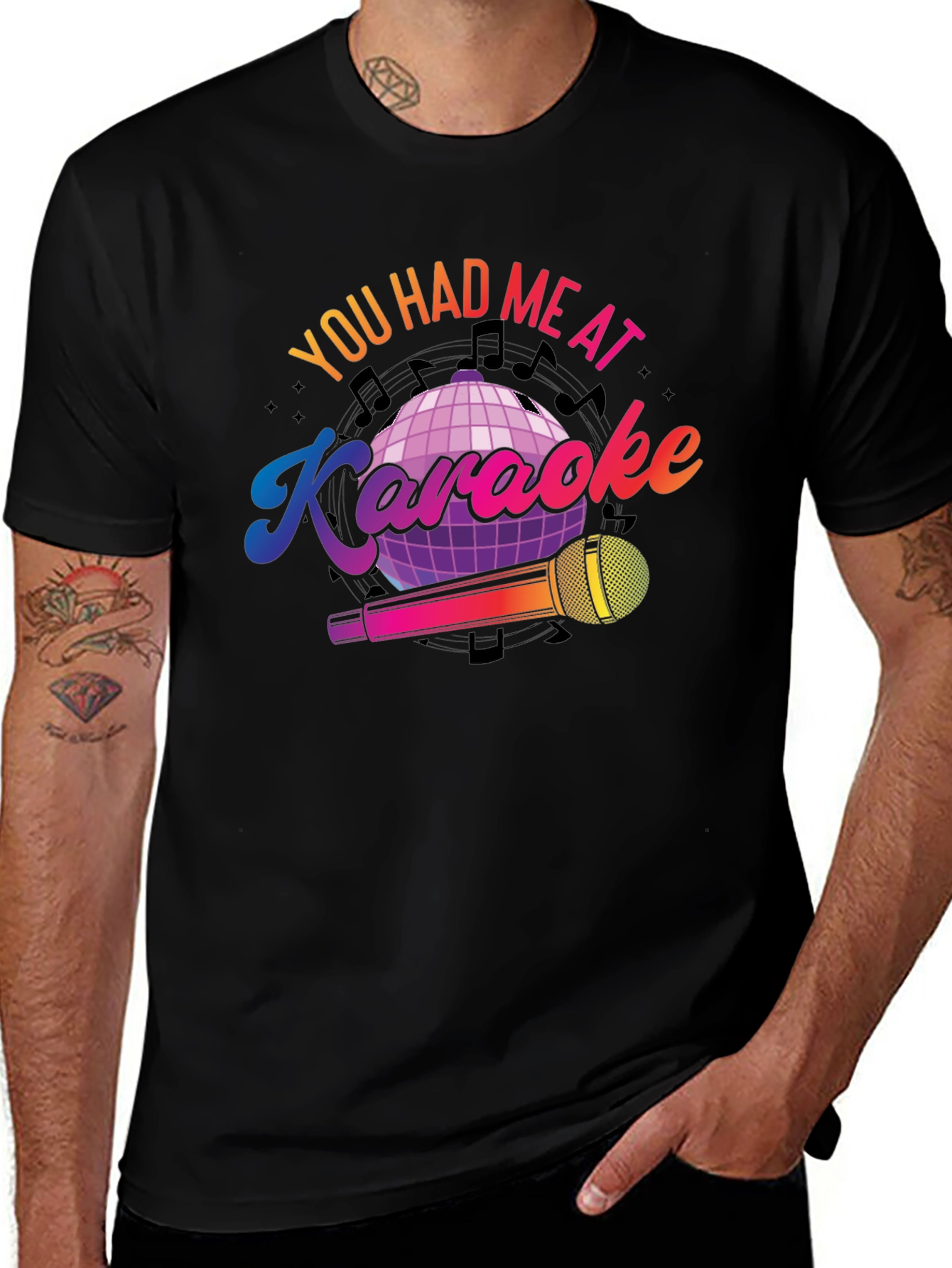 Variant 7 of You Had Me At Karaoke T-Shirt