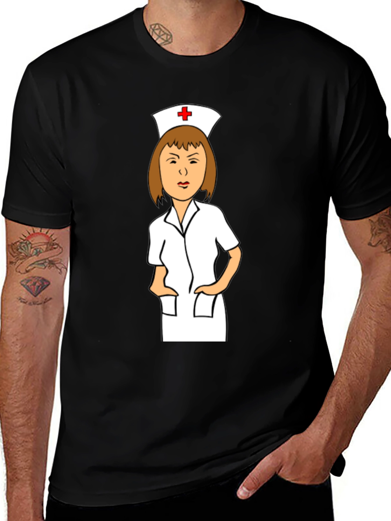 Variant 15 of Cartoon Nurse Graphic T-Shirt
