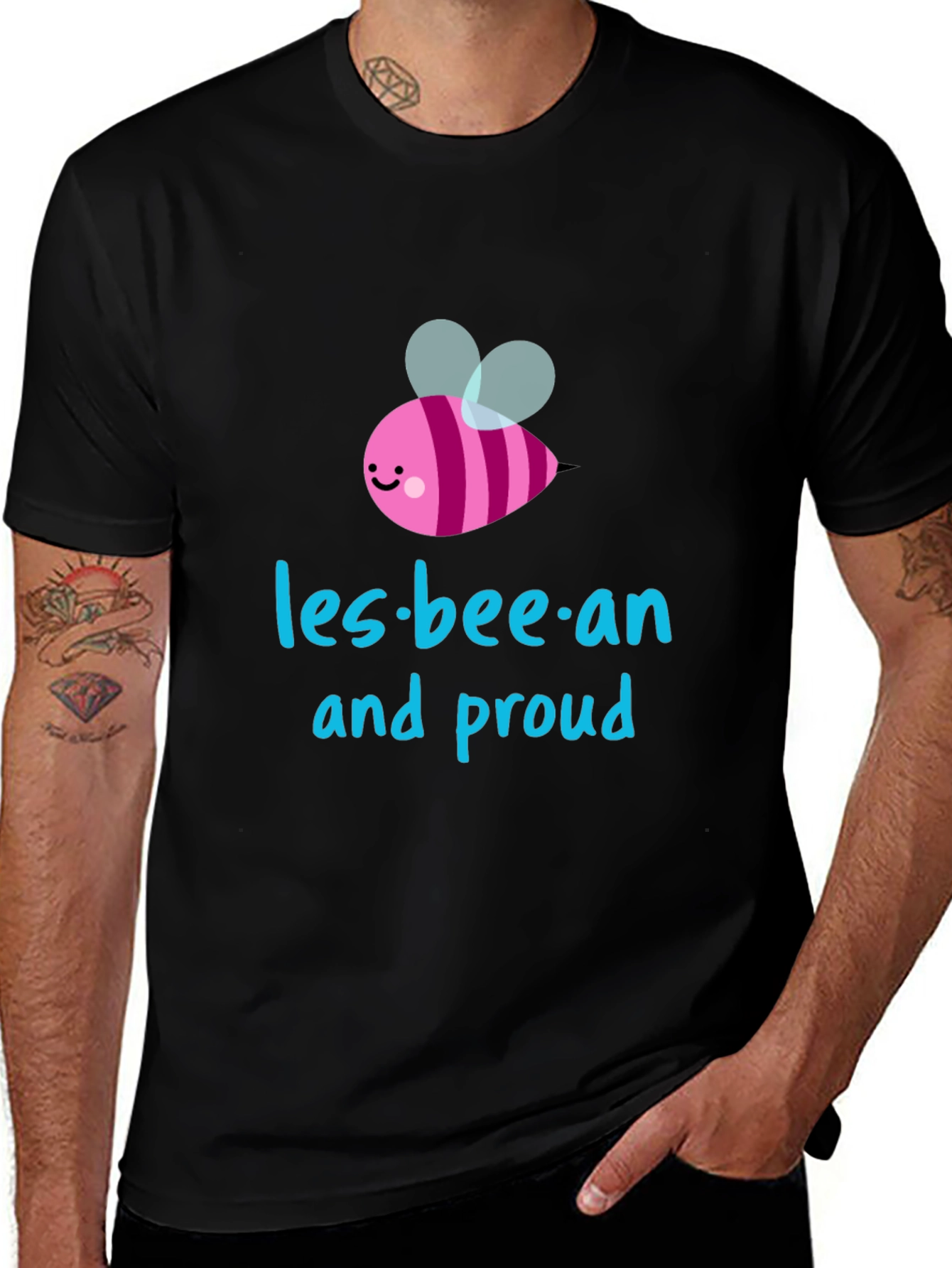 Les-bee-an and Proud Black T-Shirt