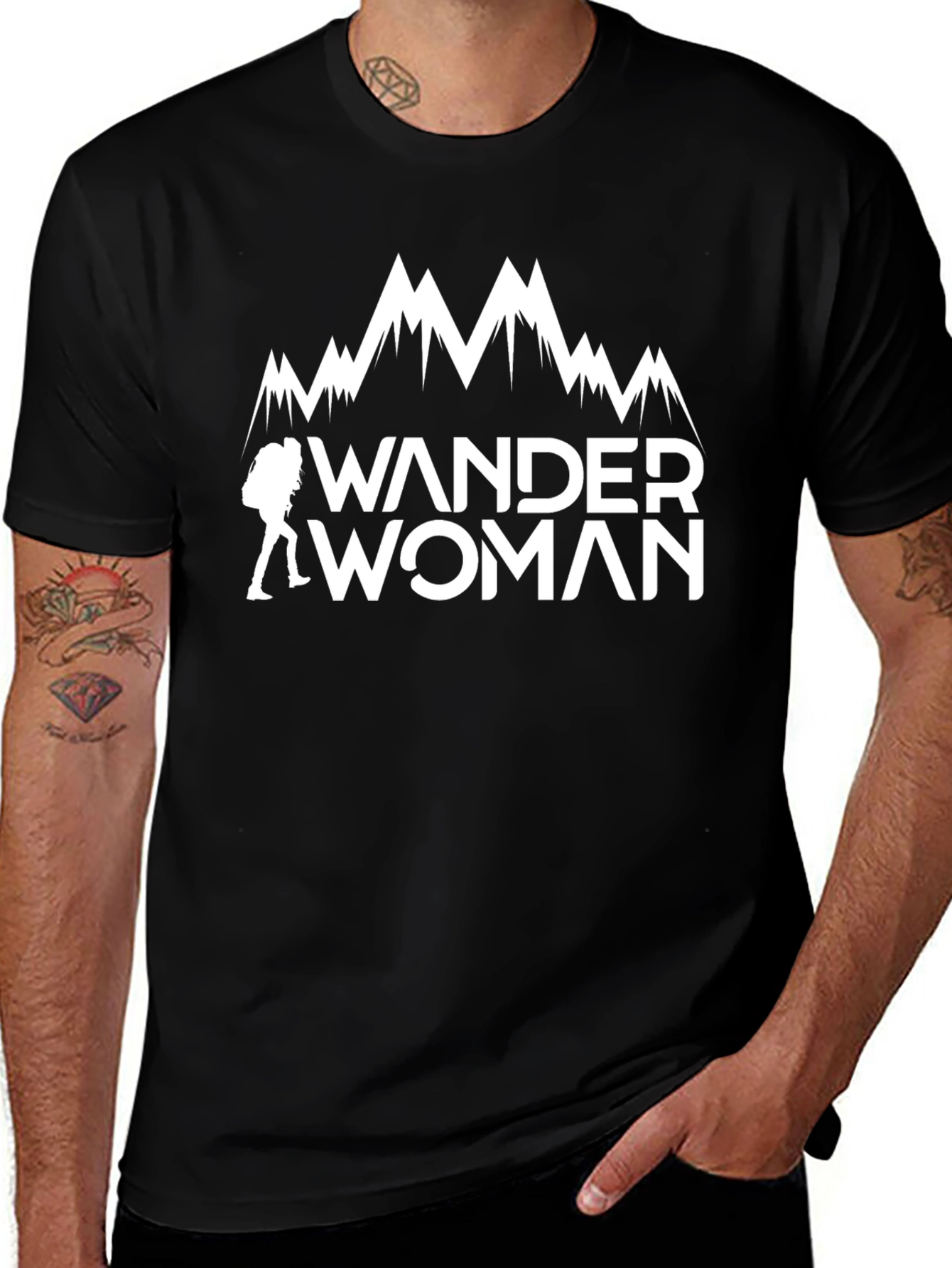 Wander Woman Hiking T-Shirt - Mountain Adventure Tee