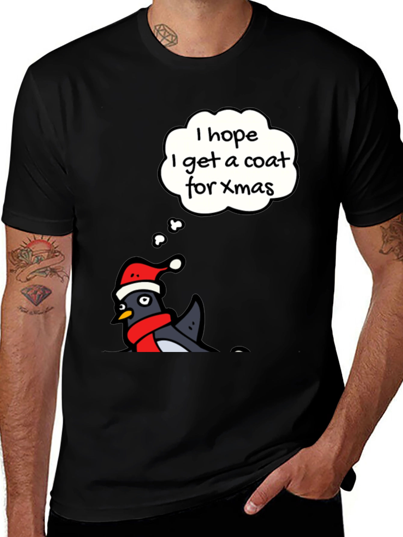 Funny Christmas Penguin T-Shirt