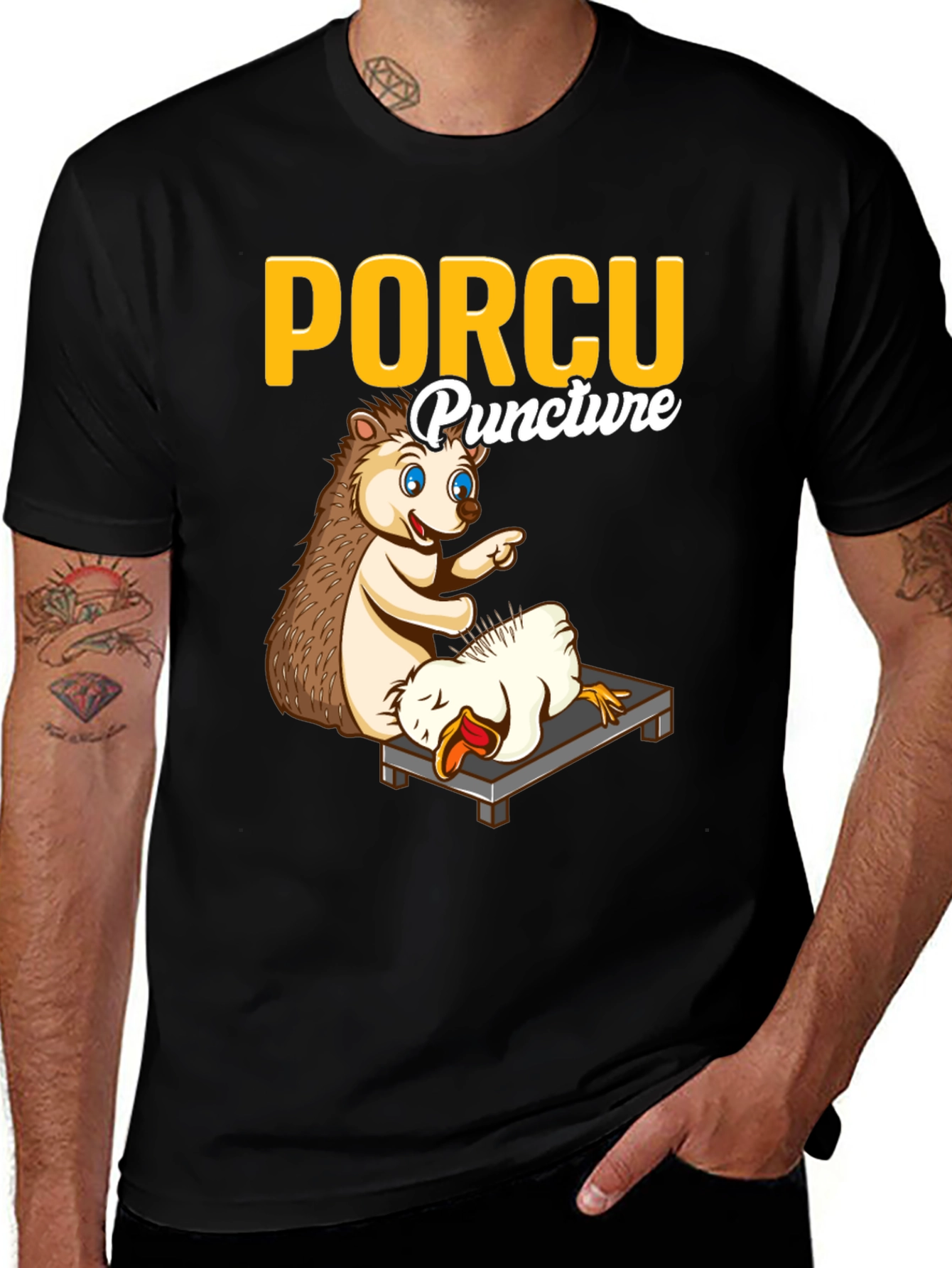 Variant 3 of Porcu-puncture Funny T-Shirt