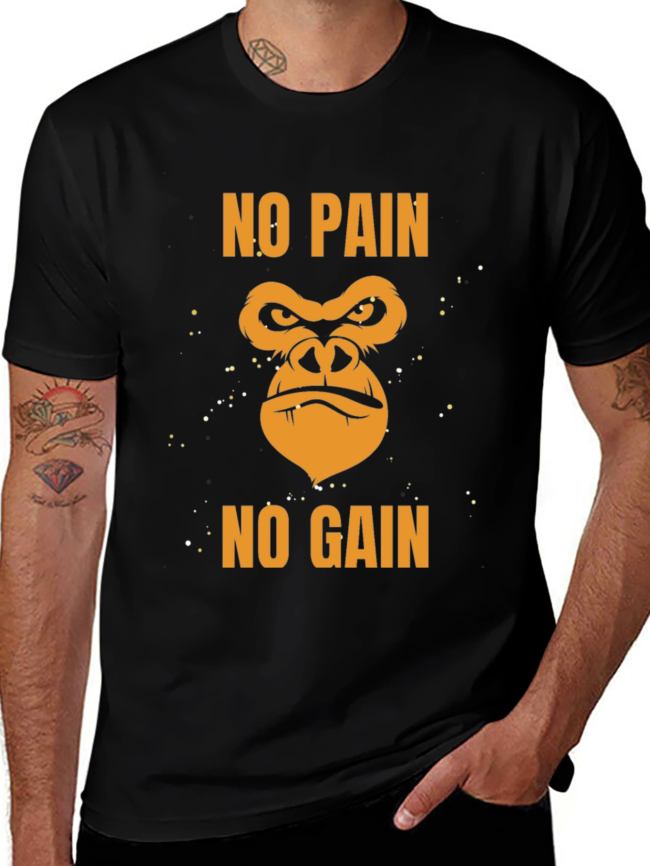 No Pain No Gain Gorilla Gym T-Shirt