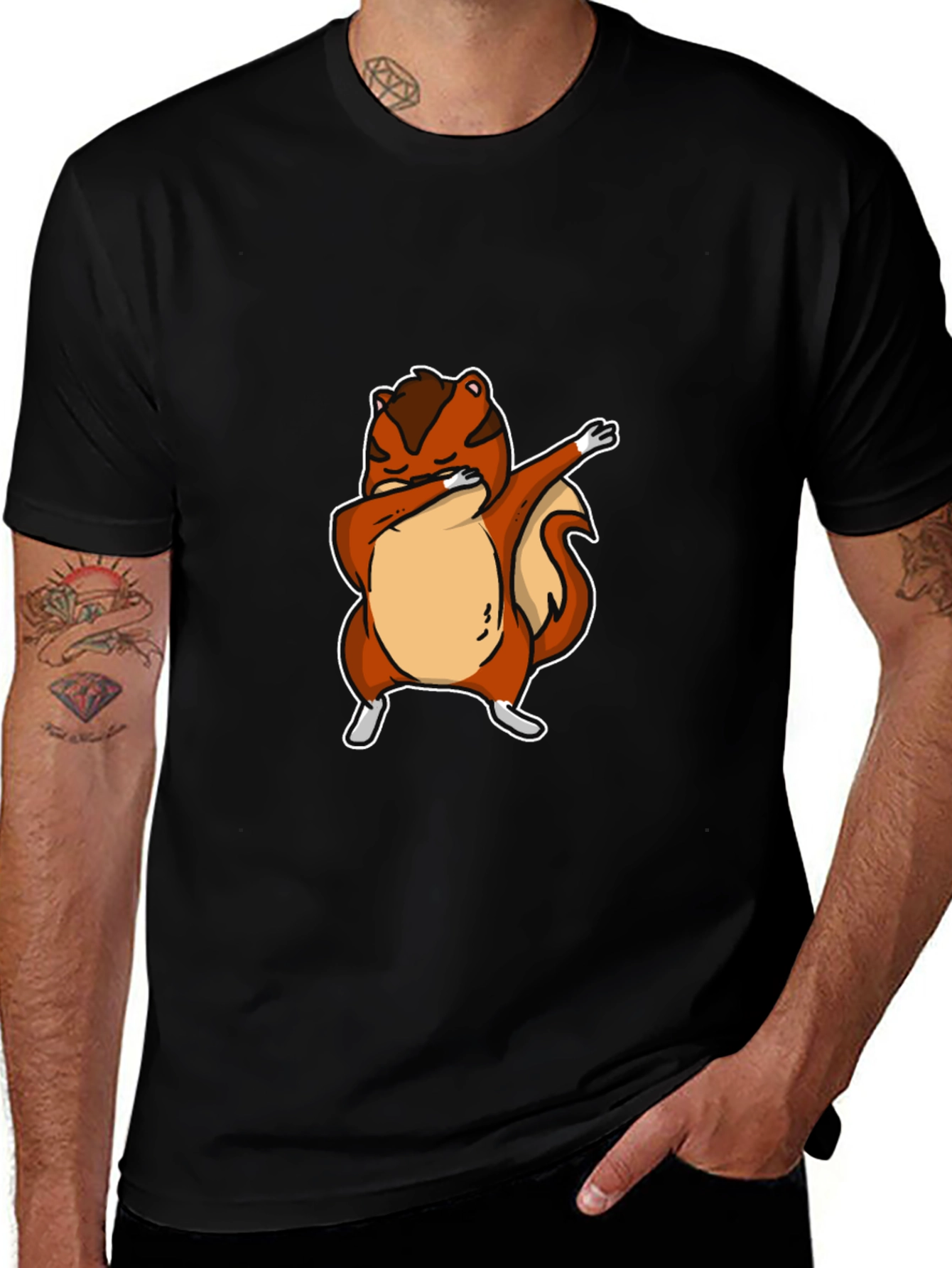 Variant 12 of Dabbing Squirrel Graphic Tee - Cool Animal Design
