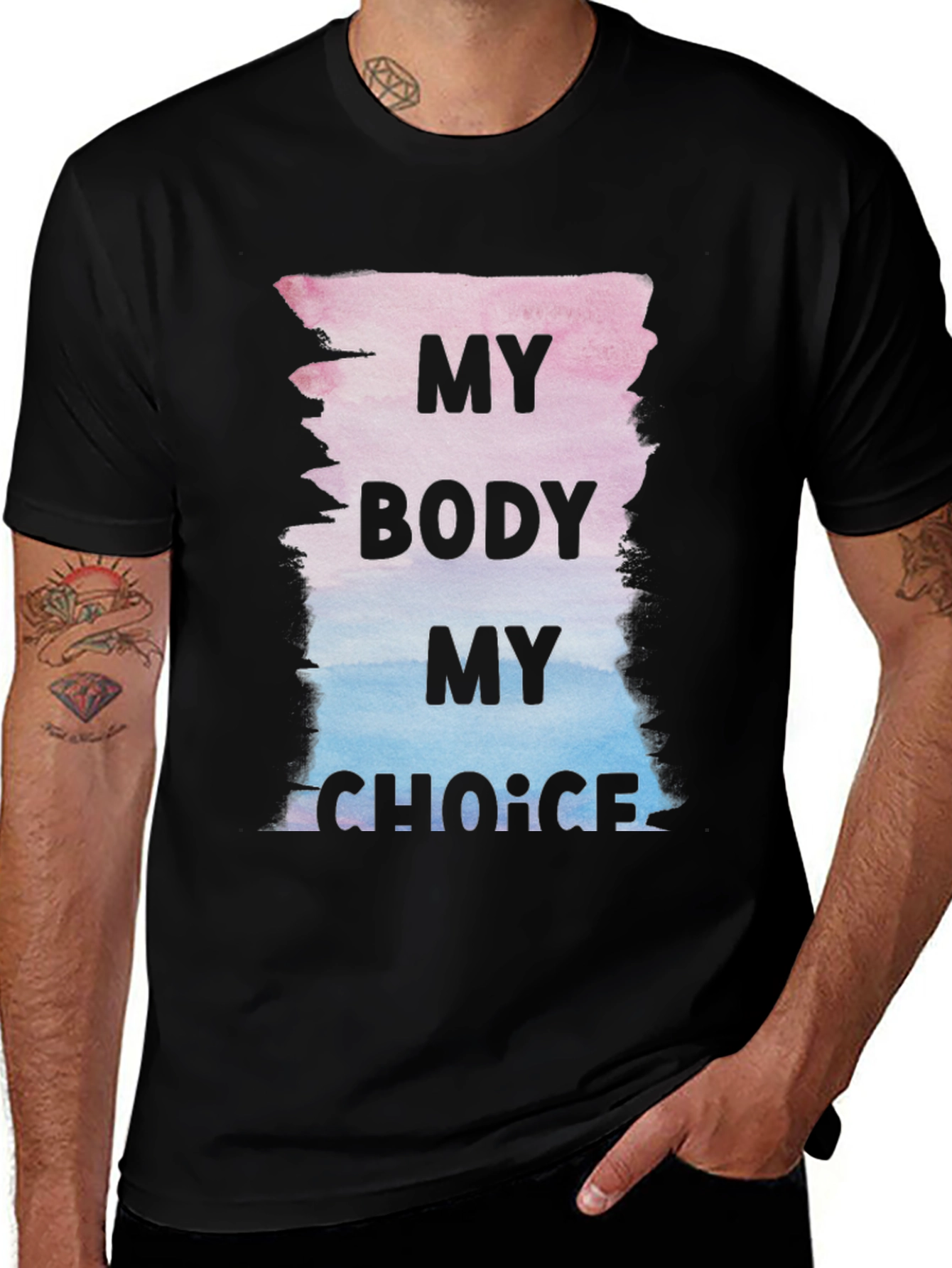 Variant 11 of My Body My Choice Graphic Tee - Pro Choice T-Shirt