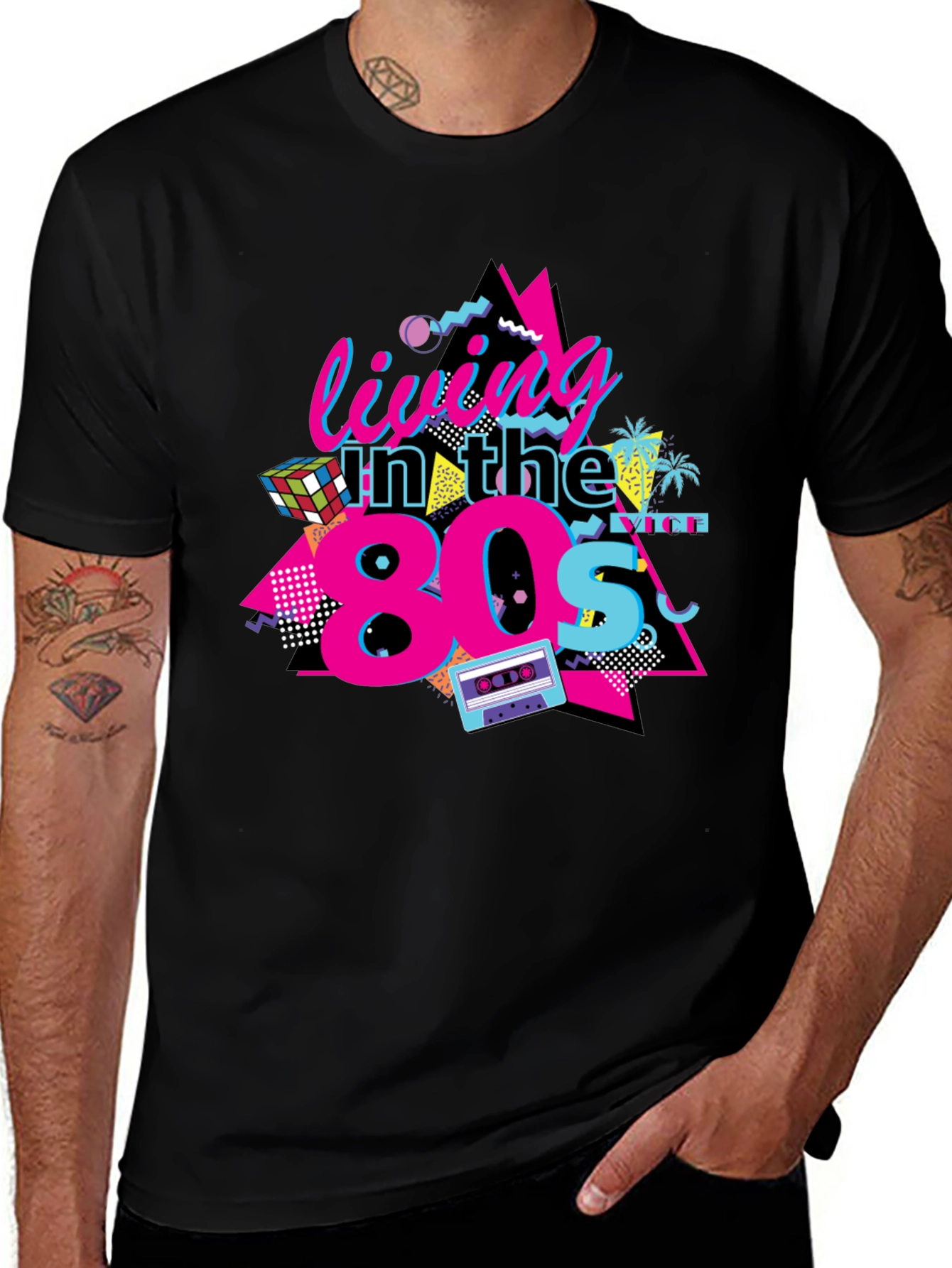 Variant 22 of Living in the 80s Graphic Tee