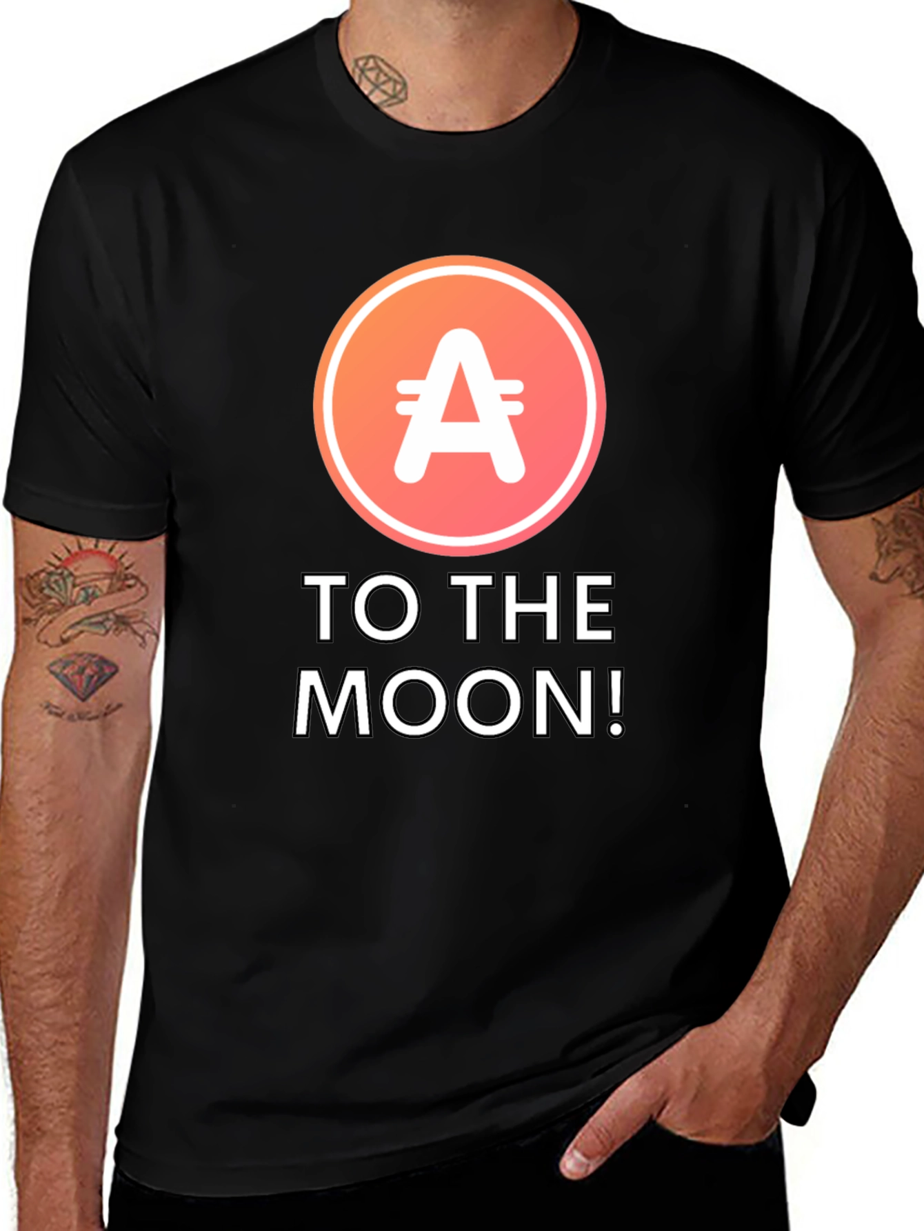 ApeCoin Crypto Black T-Shirt - To The Moon!