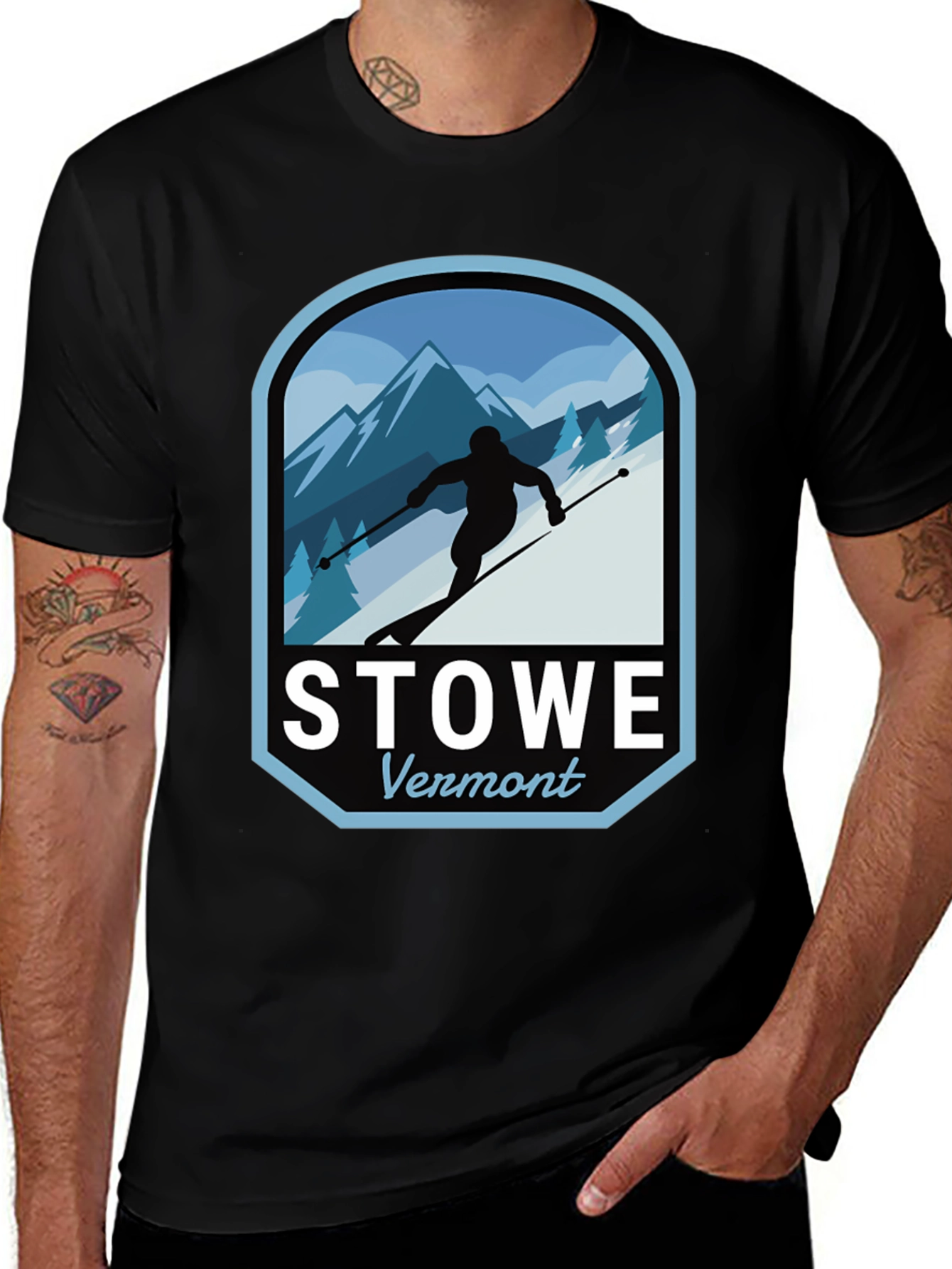 Stowe Vermont Skiing T-Shirt