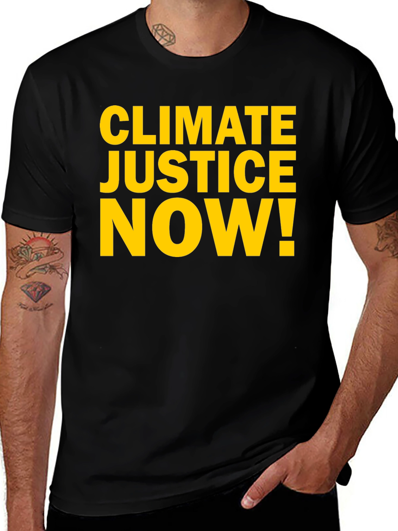 Variant 12 of Climate Justice Now T-Shirt - Bold Environmental Activism Tee