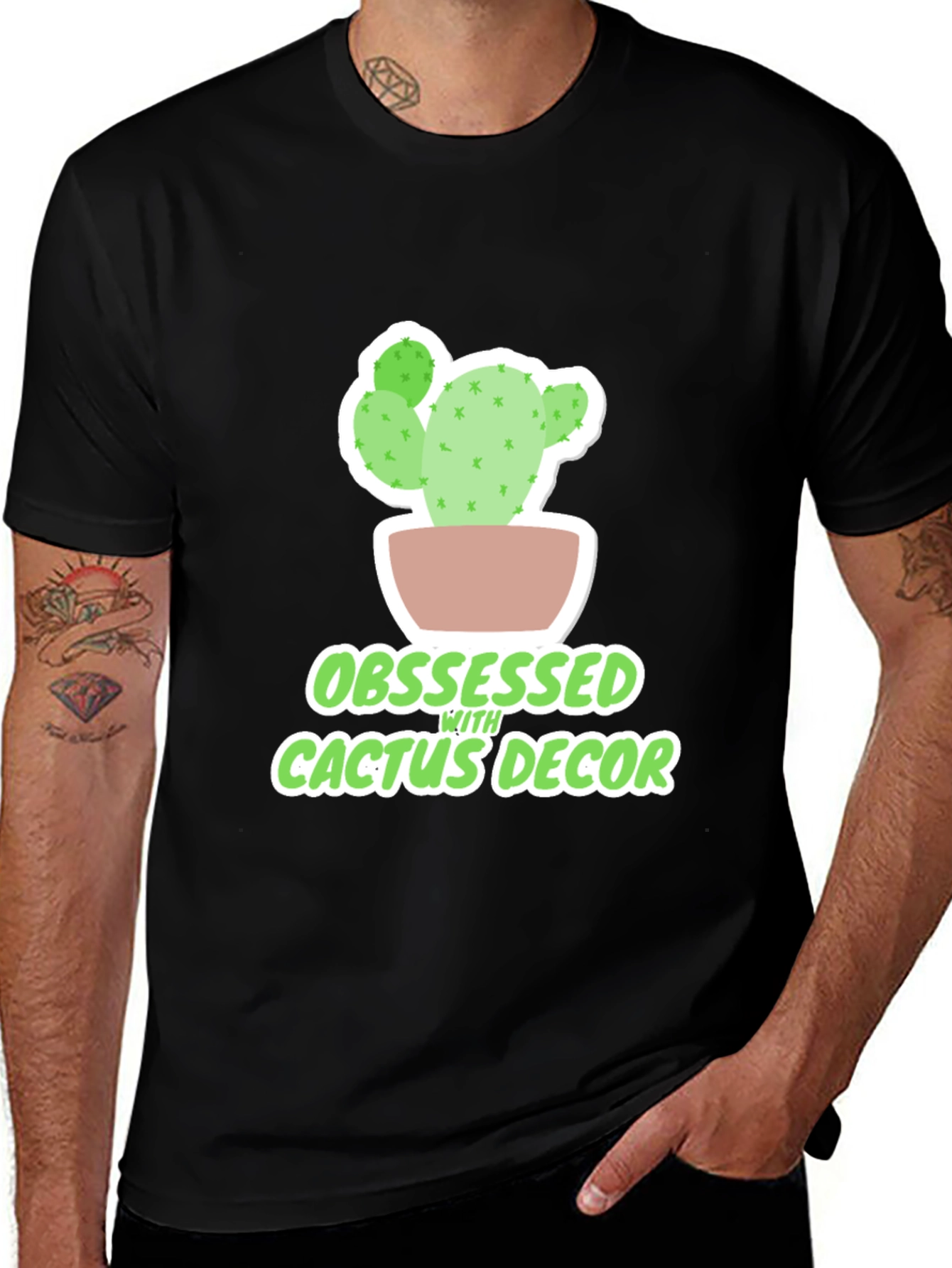 Variant 8 of Obsessed with Cactus Decor T-Shirt