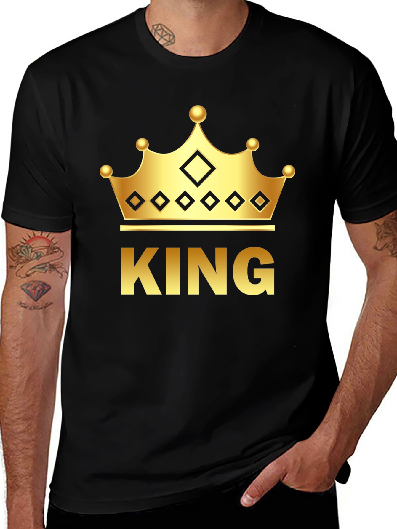 King Crown Graphic T-Shirt - Black