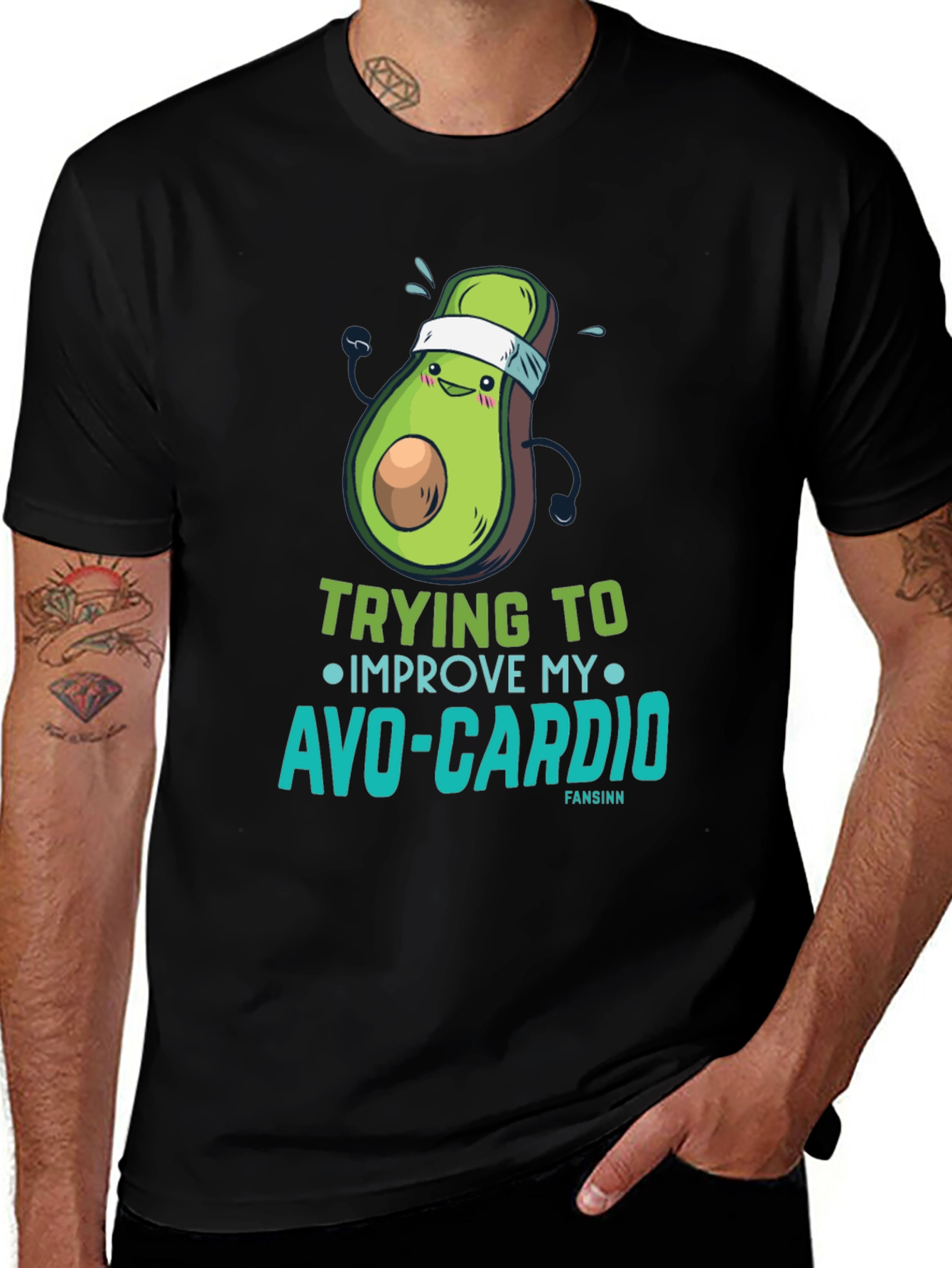 Variant 6 of Avo-Cardio Men's Graphic T-Shirt