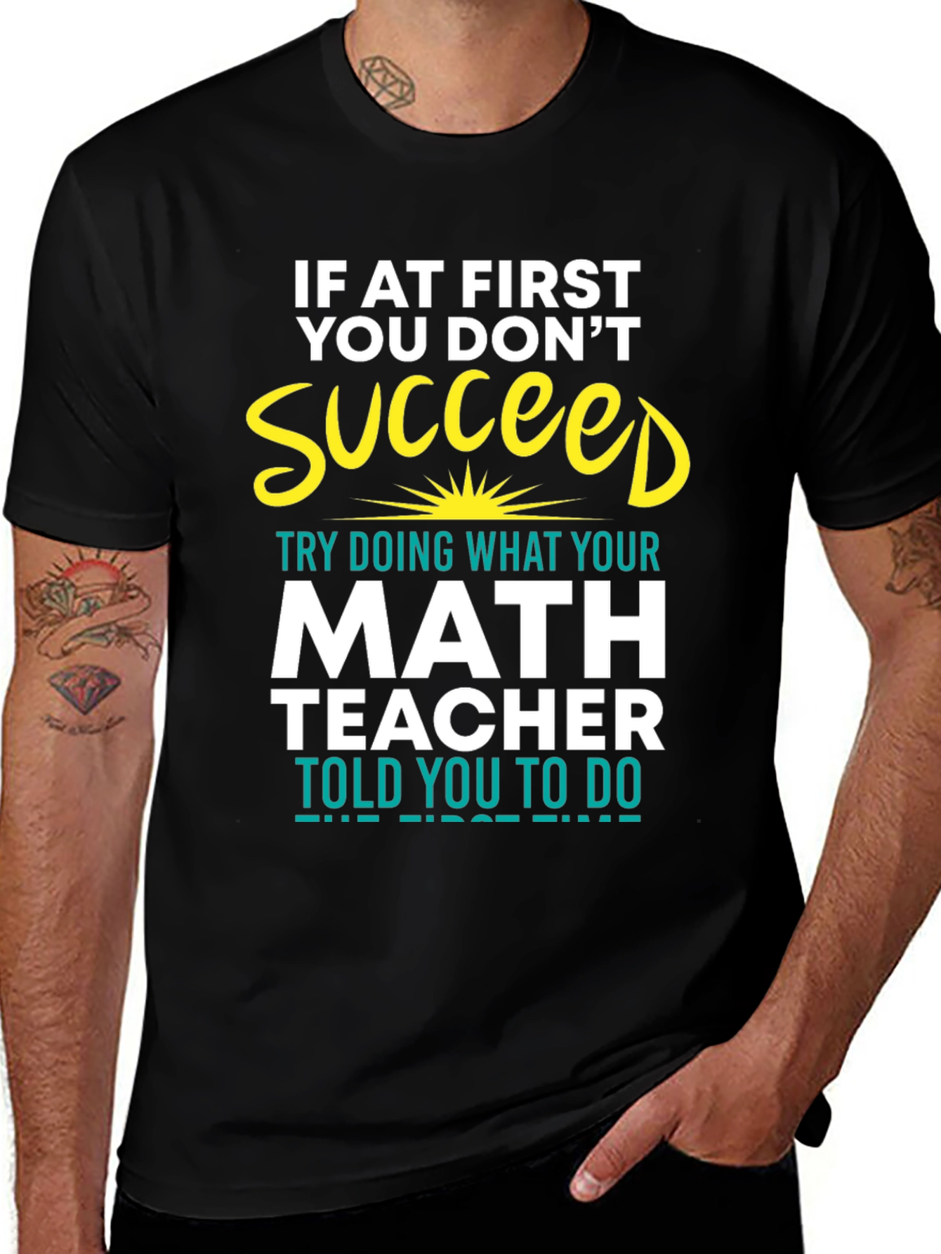 Variant 30 of Math Teacher Graphic T-Shirt