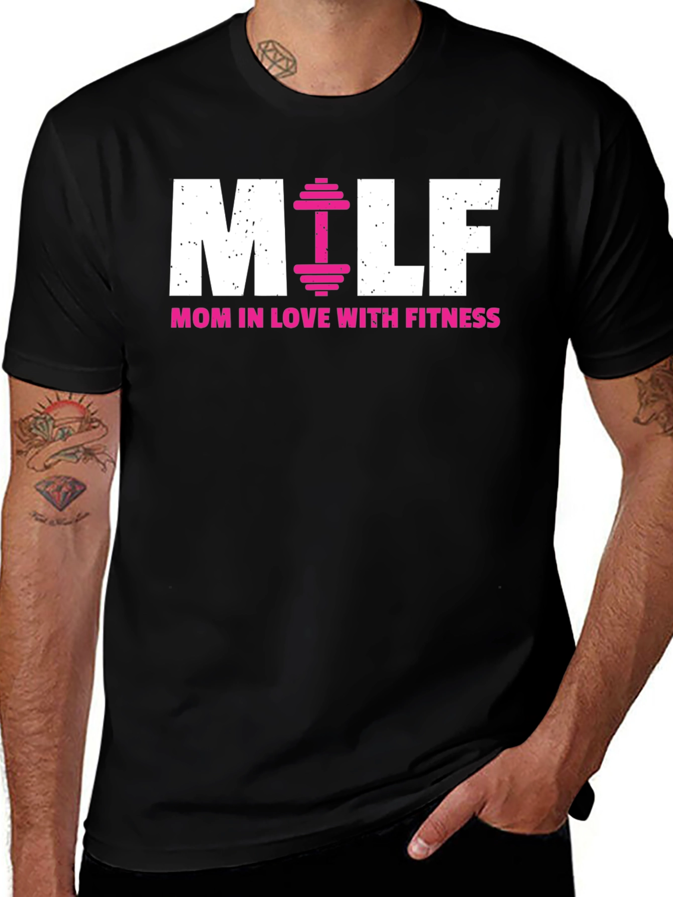 Variant 14 of MILF Mom in Love with Fitness T-Shirt