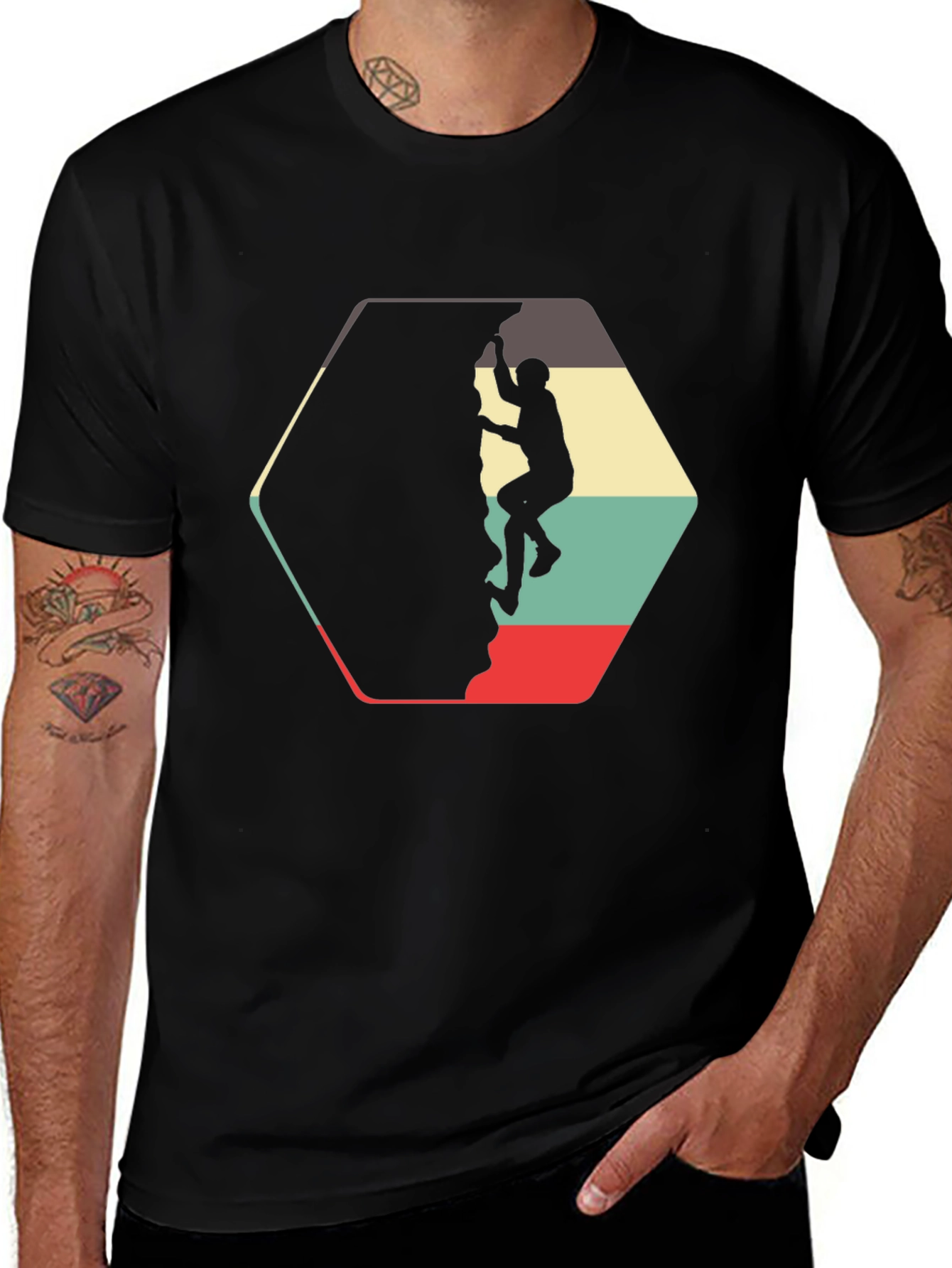 Variant 26 of Vintage Rock Climbing T-Shirt - Adventure Ready