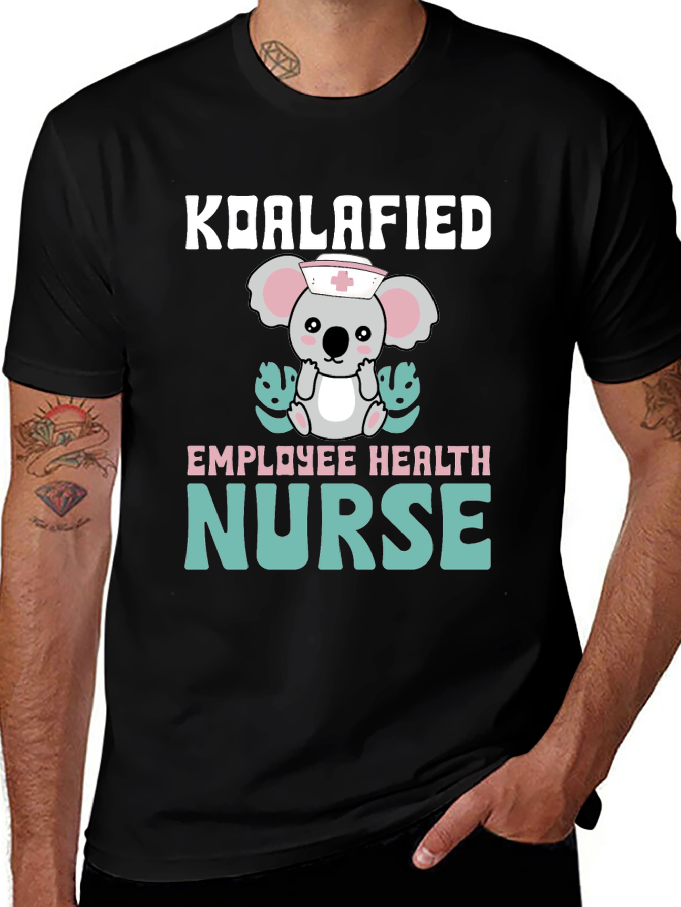 Variant 8 of Koalafied Employee Health Nurse T-Shirt