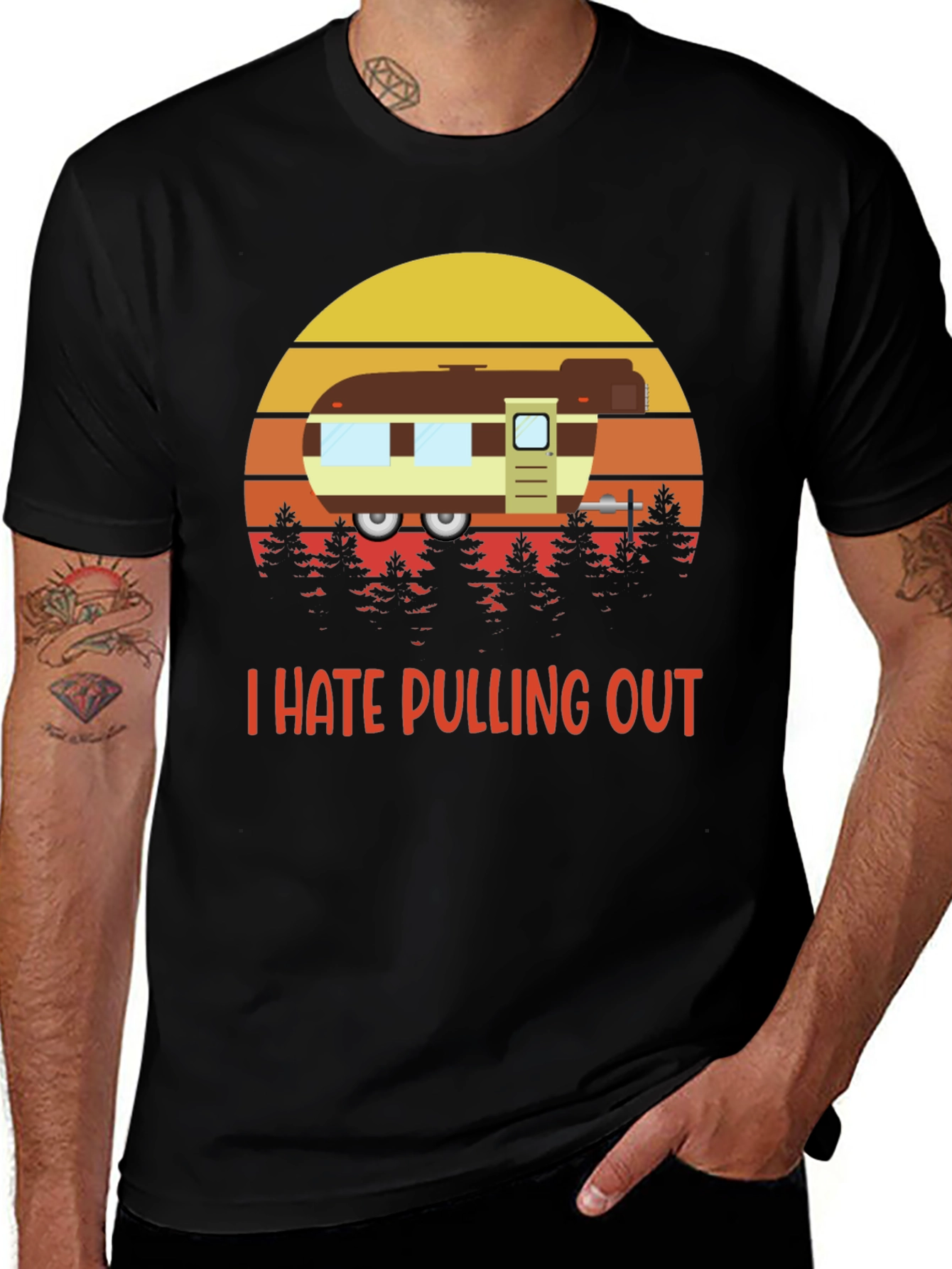 Variant 25 of I Hate Pulling Out Camping T-Shirt