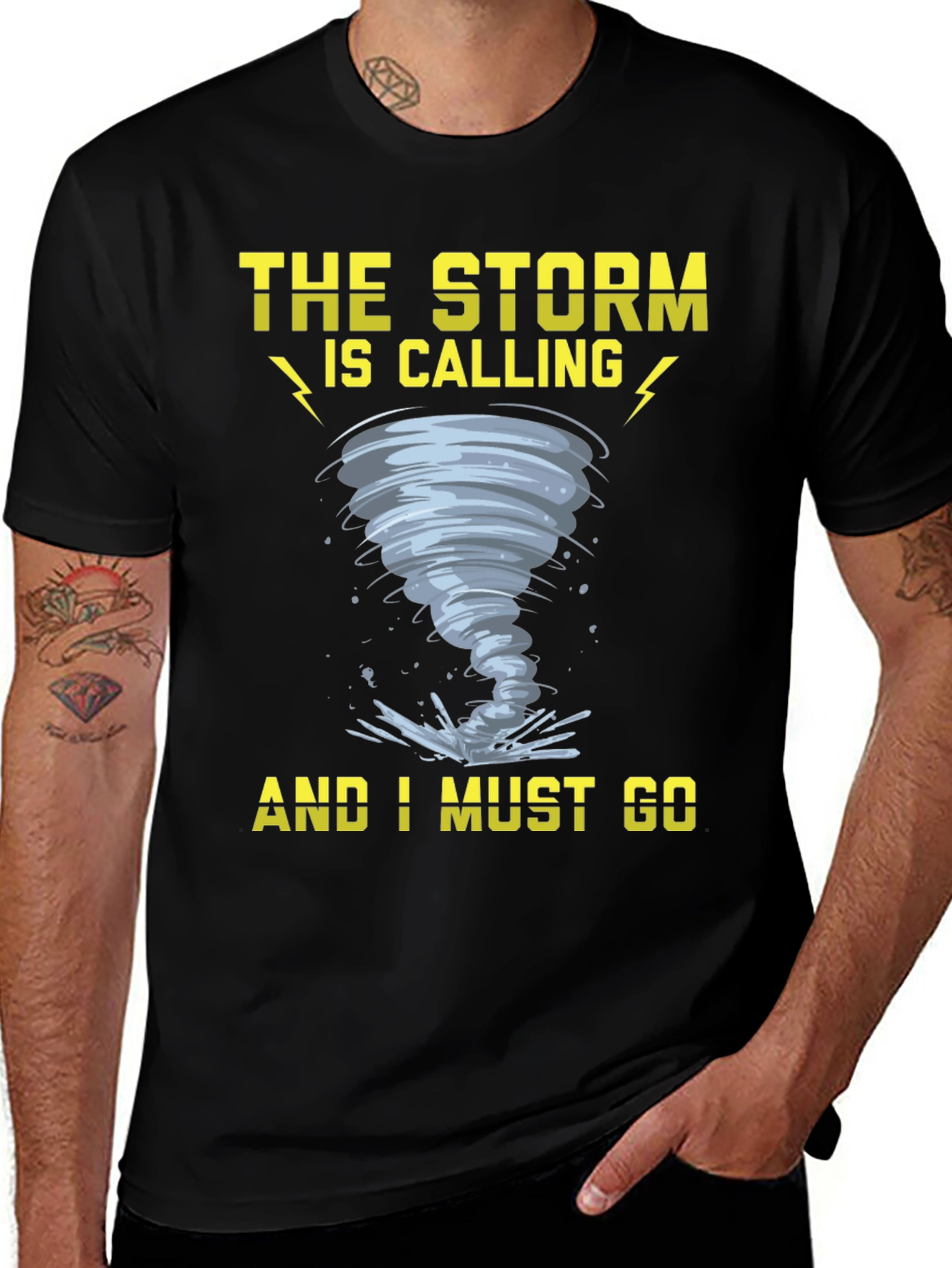 Variant 24 of Storm Calling Graphic Tee - Weather Enthusiast Shirt
