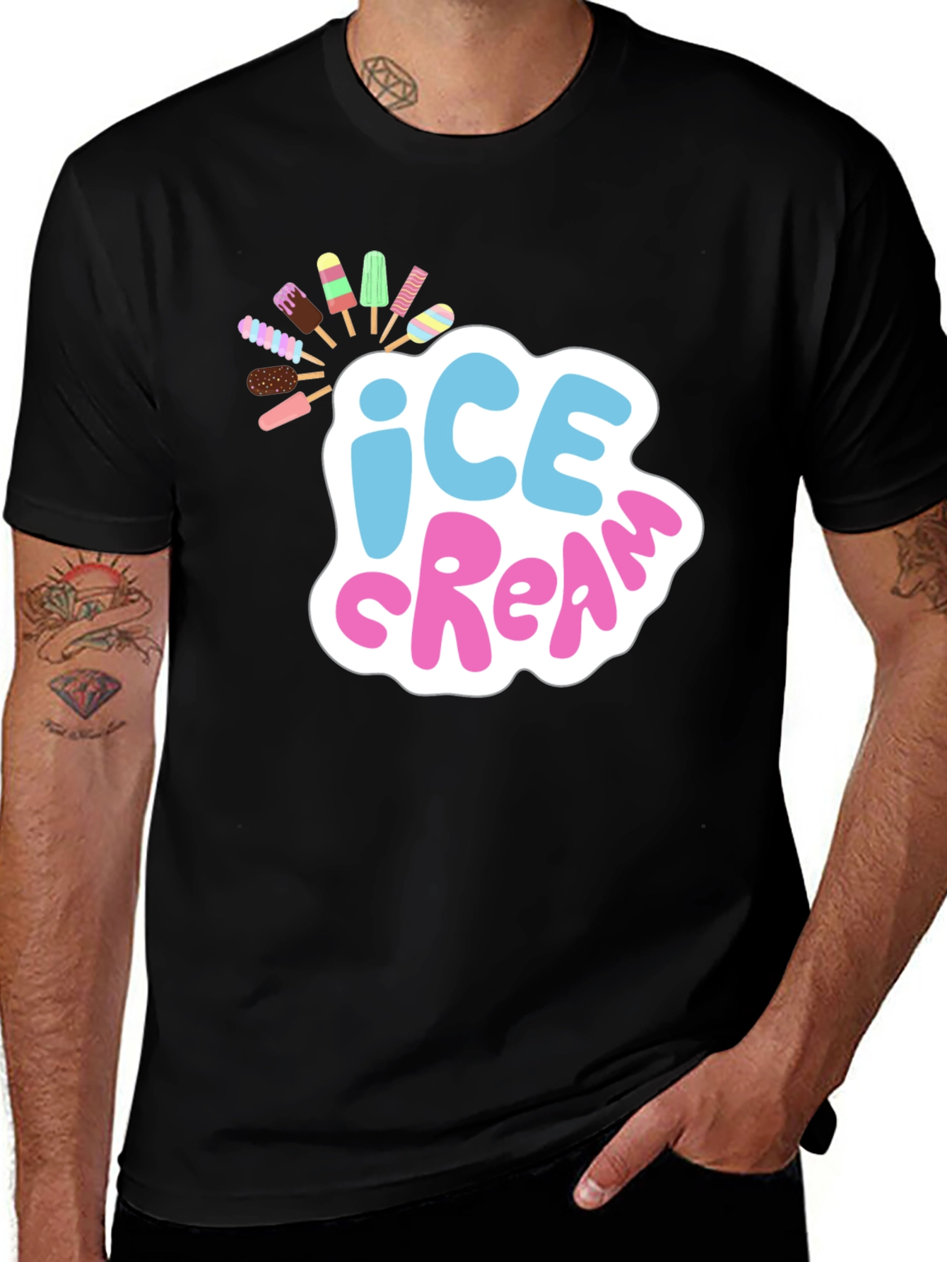 Variant 18 of Ice Cream Graphic T-Shirt - Fun Summer Style