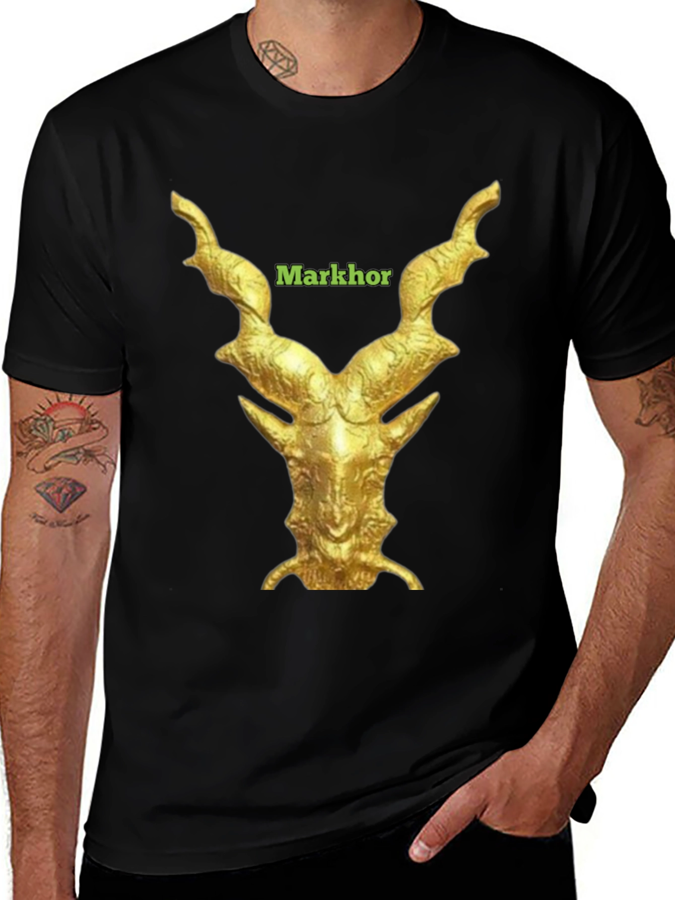 Markhor Graphic Tee - Unique Animal Design