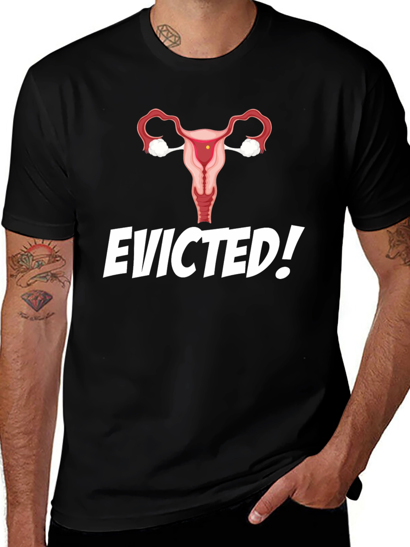 Variant 4 of Evicted Uterus Graphic Tee - Pro Choice T-Shirt
