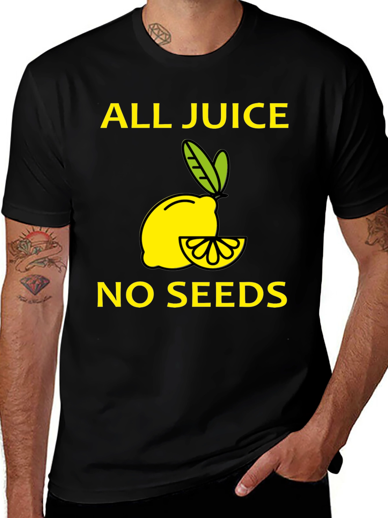 Variant 25 of All Juice No Seeds T-Shirt - Fun Graphic Tee