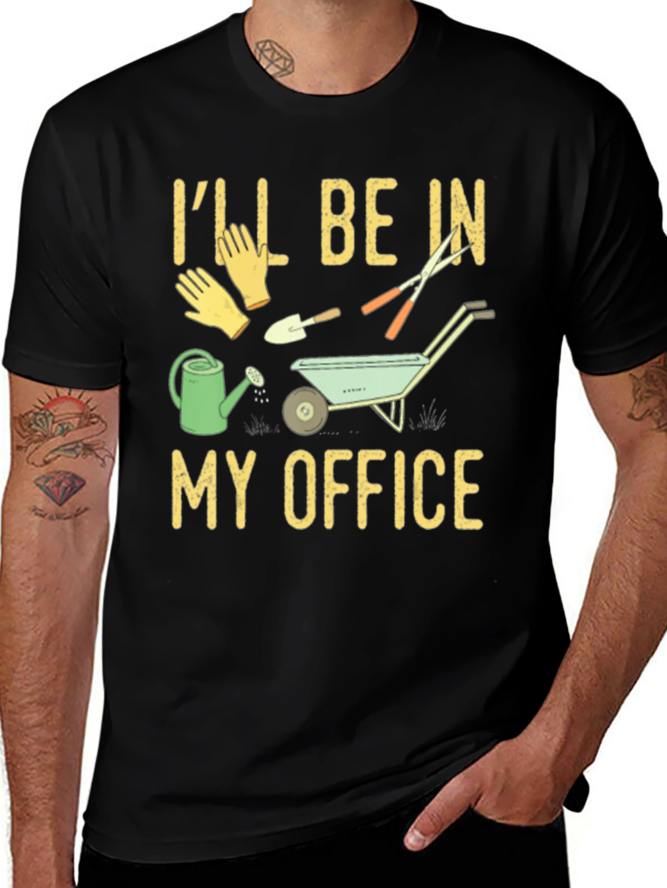 Variant 7 of Gardener's Office T-Shirt - Lawn Care Apparel