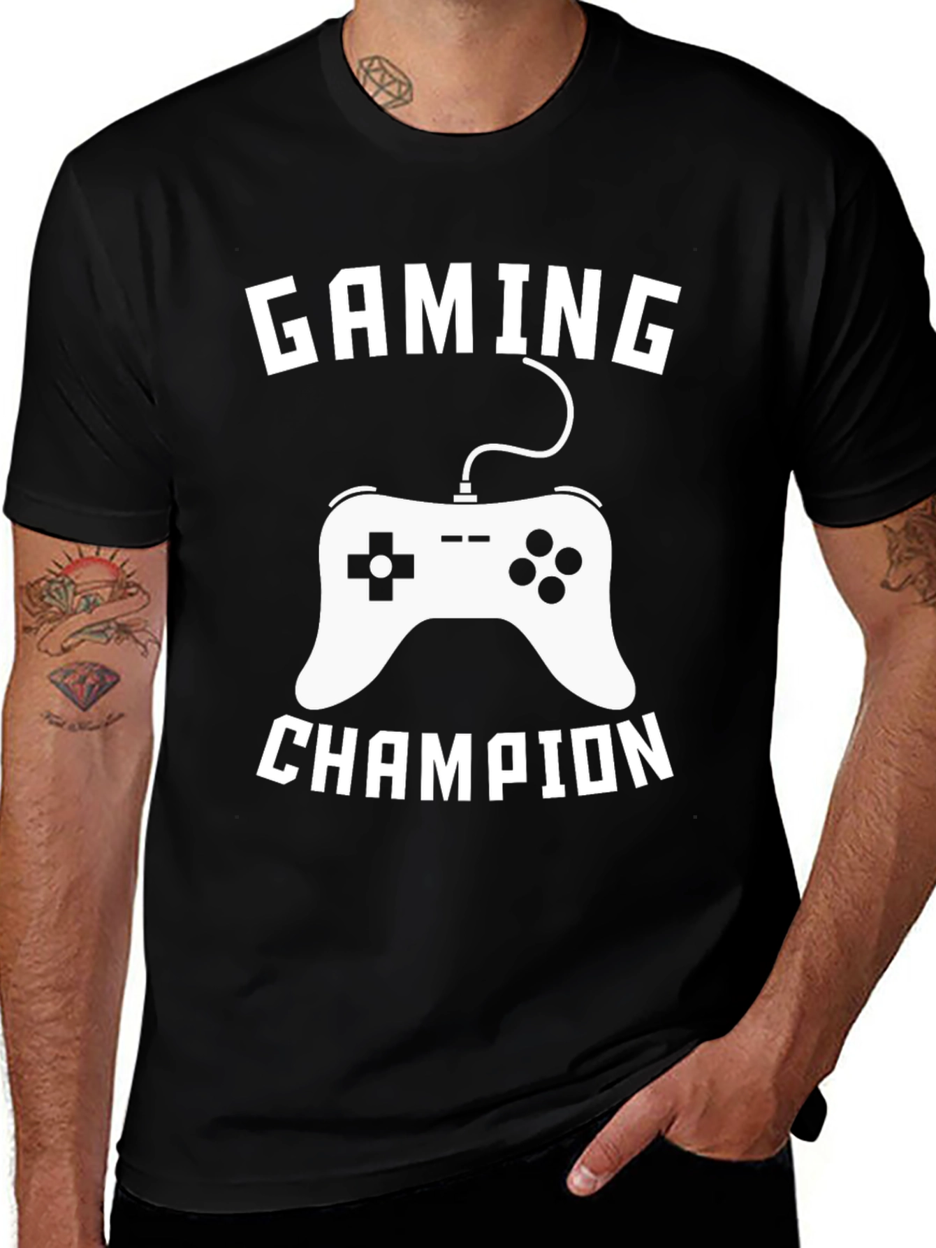 Variant 16 of Gaming Champion T-Shirt - Black Gamer Tee