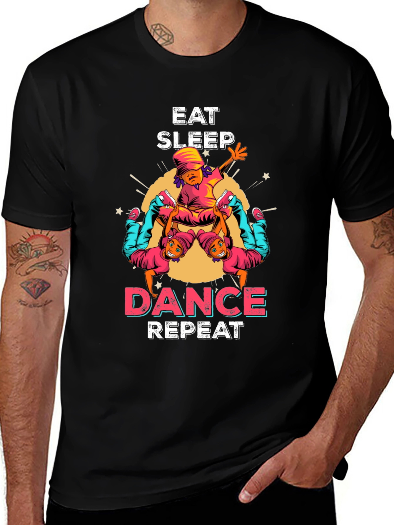 Variant 28 of Eat Sleep Dance Repeat Graphic Tee