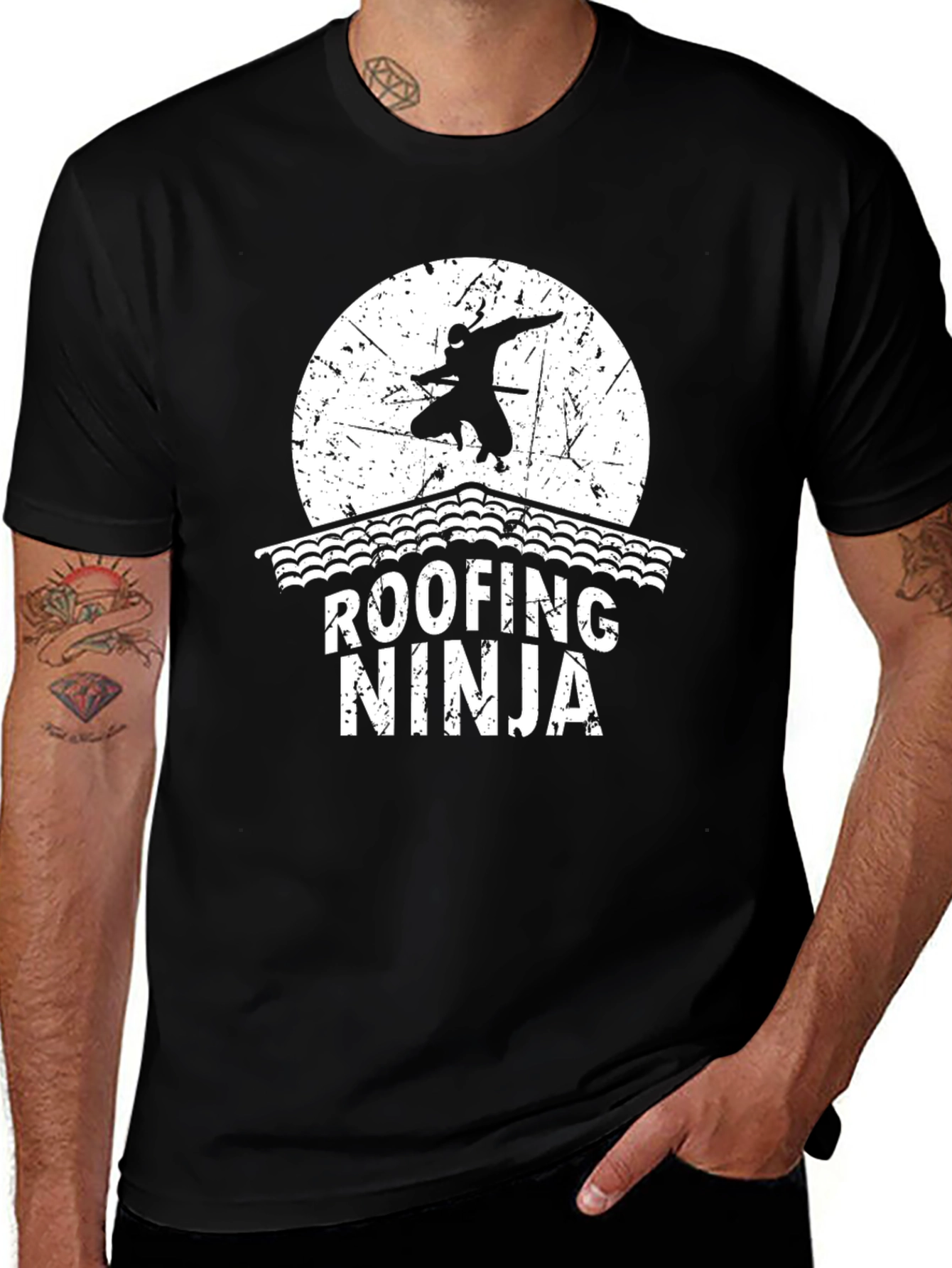 Variant 21 of Roofing Ninja T-Shirt