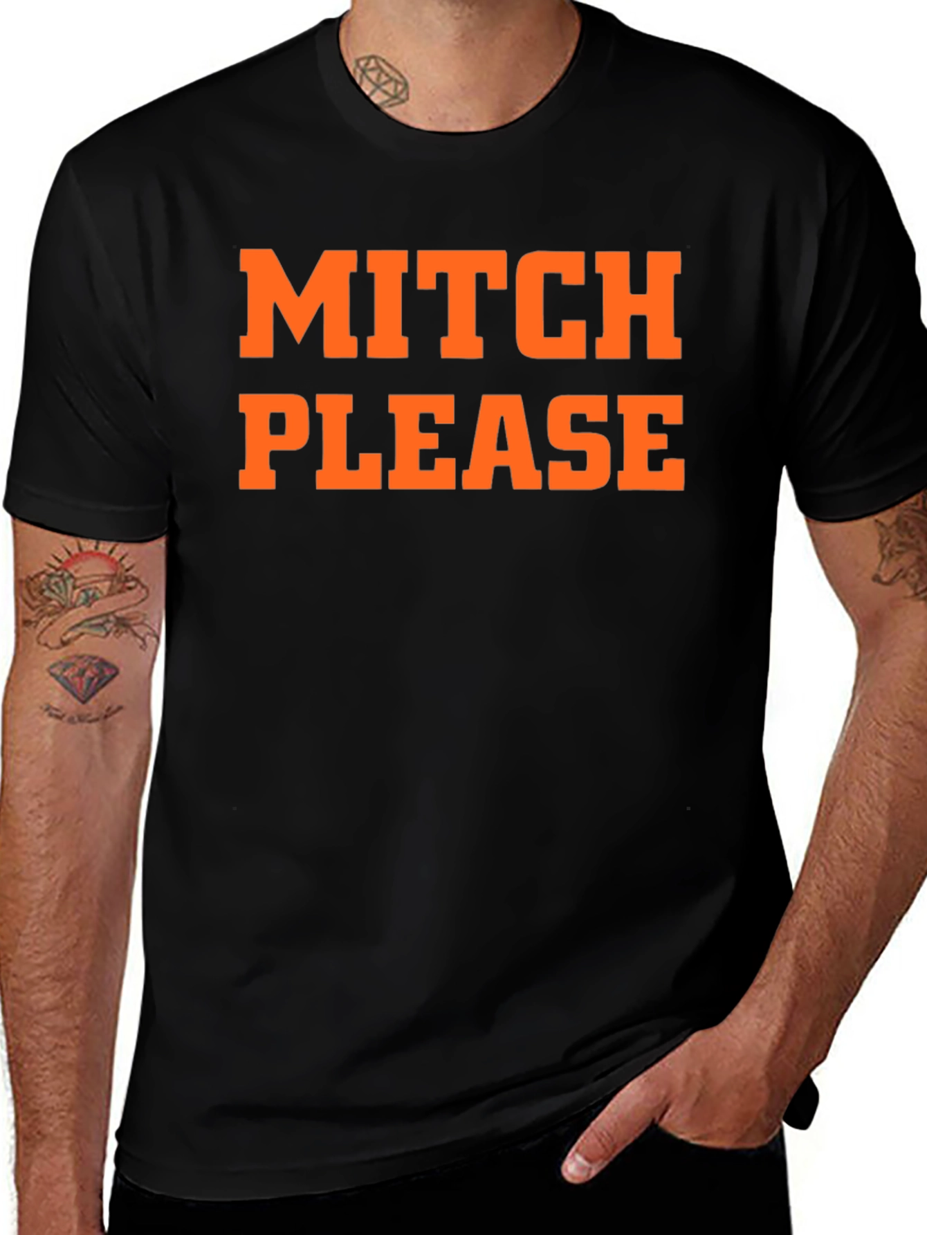 Variant 5 of Mitch Please Graphic Tee - Trendy Slogan T-Shirt