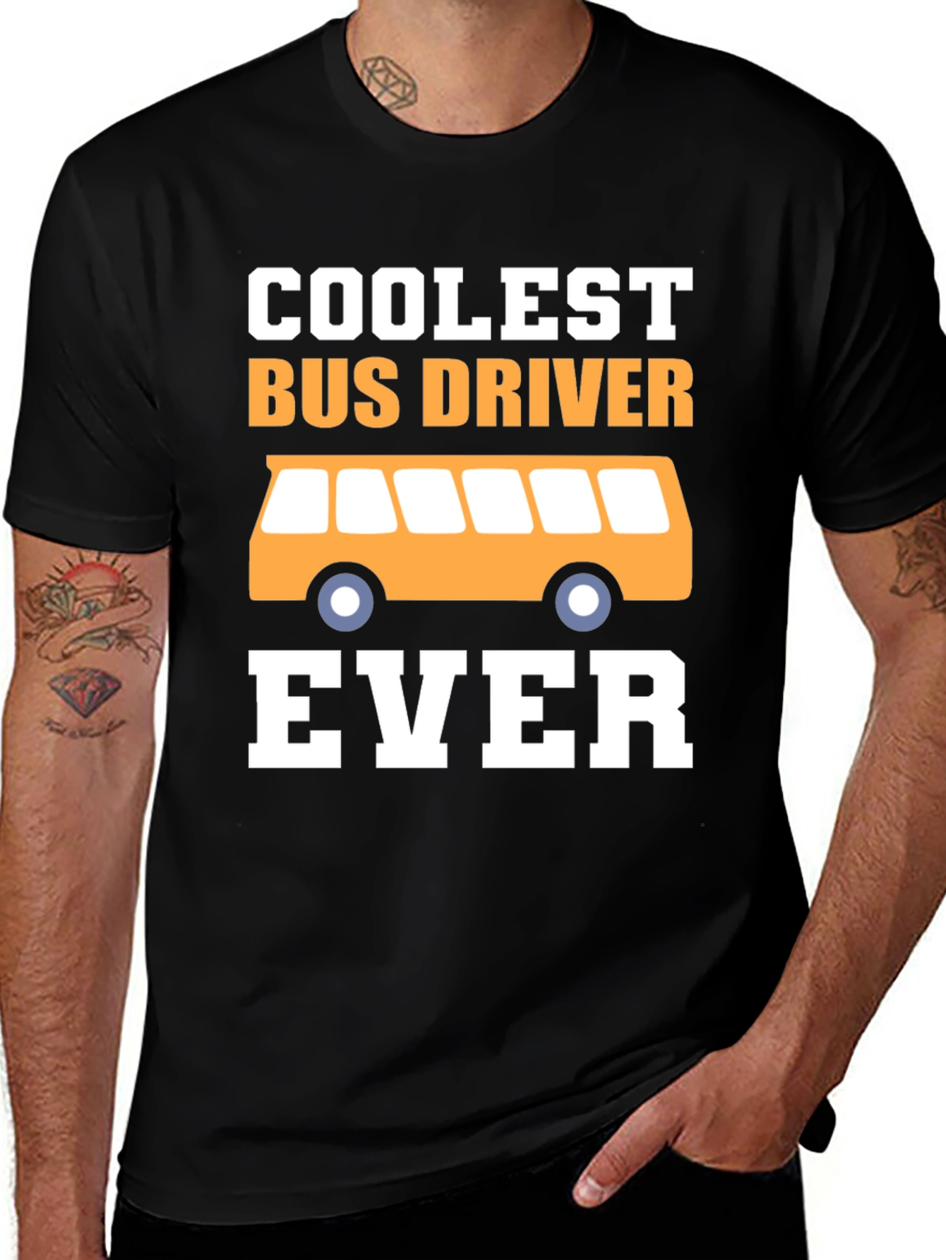 Variant 23 of Coolest Bus Driver Ever Graphic T-Shirt