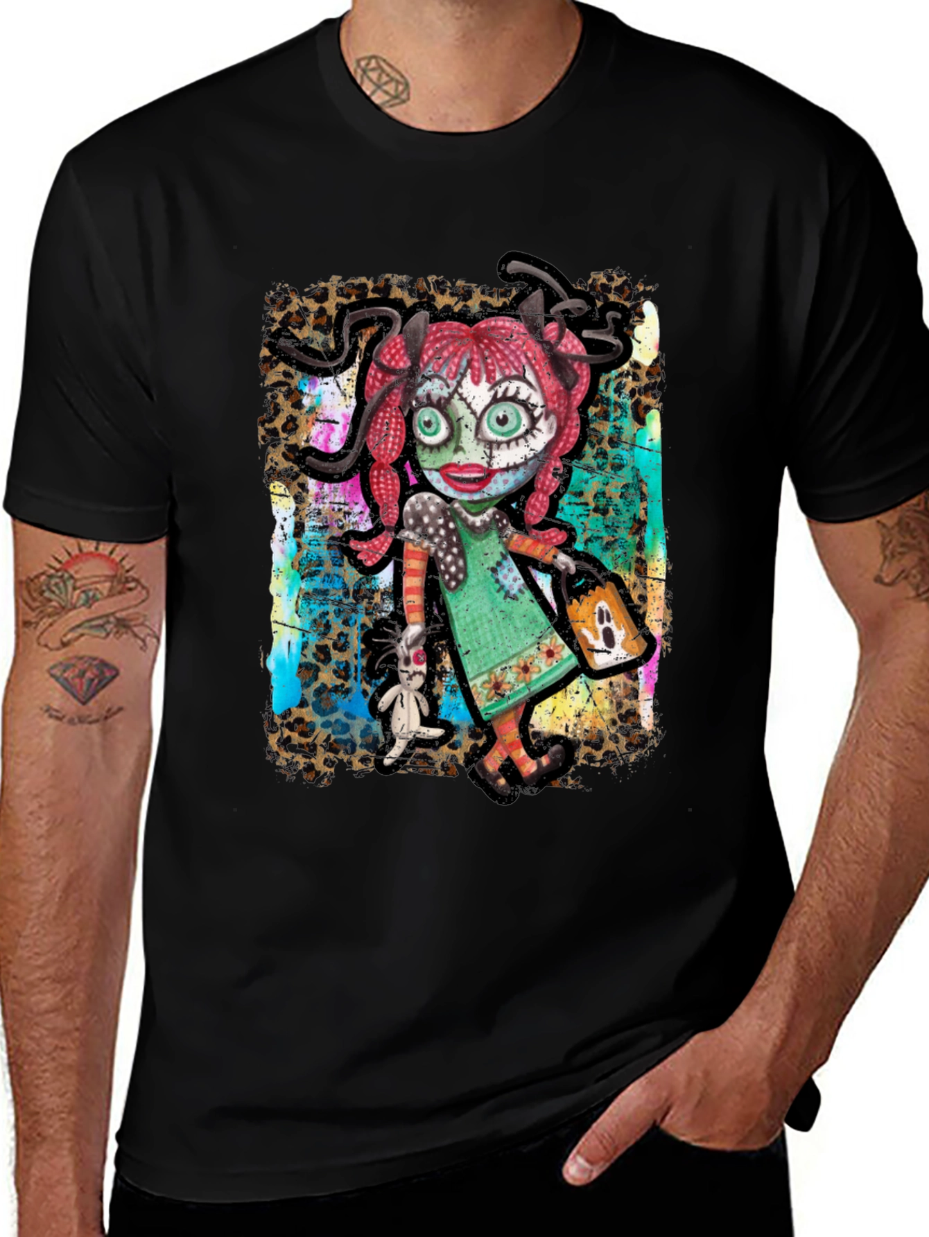 Variant 8 of Creepy Cute Doll Graphic T-Shirt