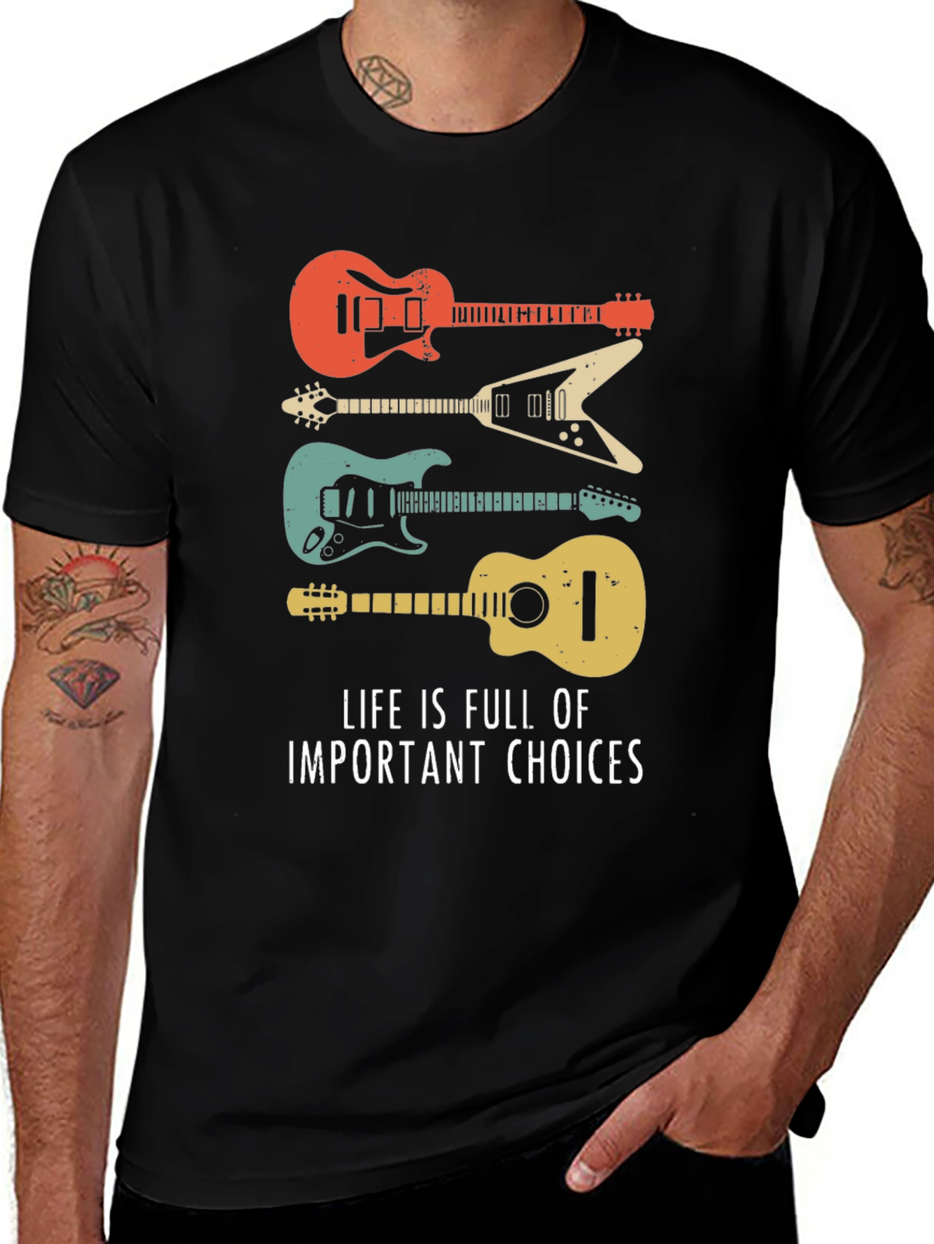 Variant 12 of Guitar Choices T-Shirt - Music Lover Tee