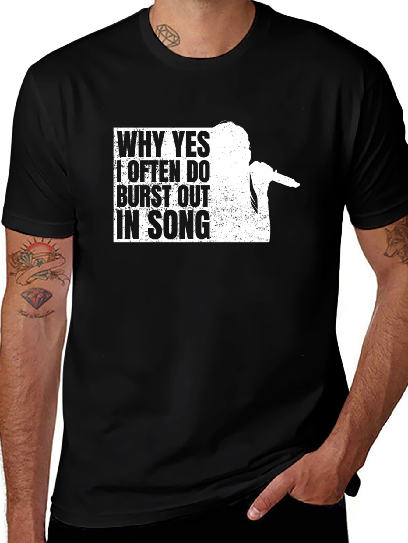 Variant 9 of Why Yes I Often Burst Out in Song T-Shirt