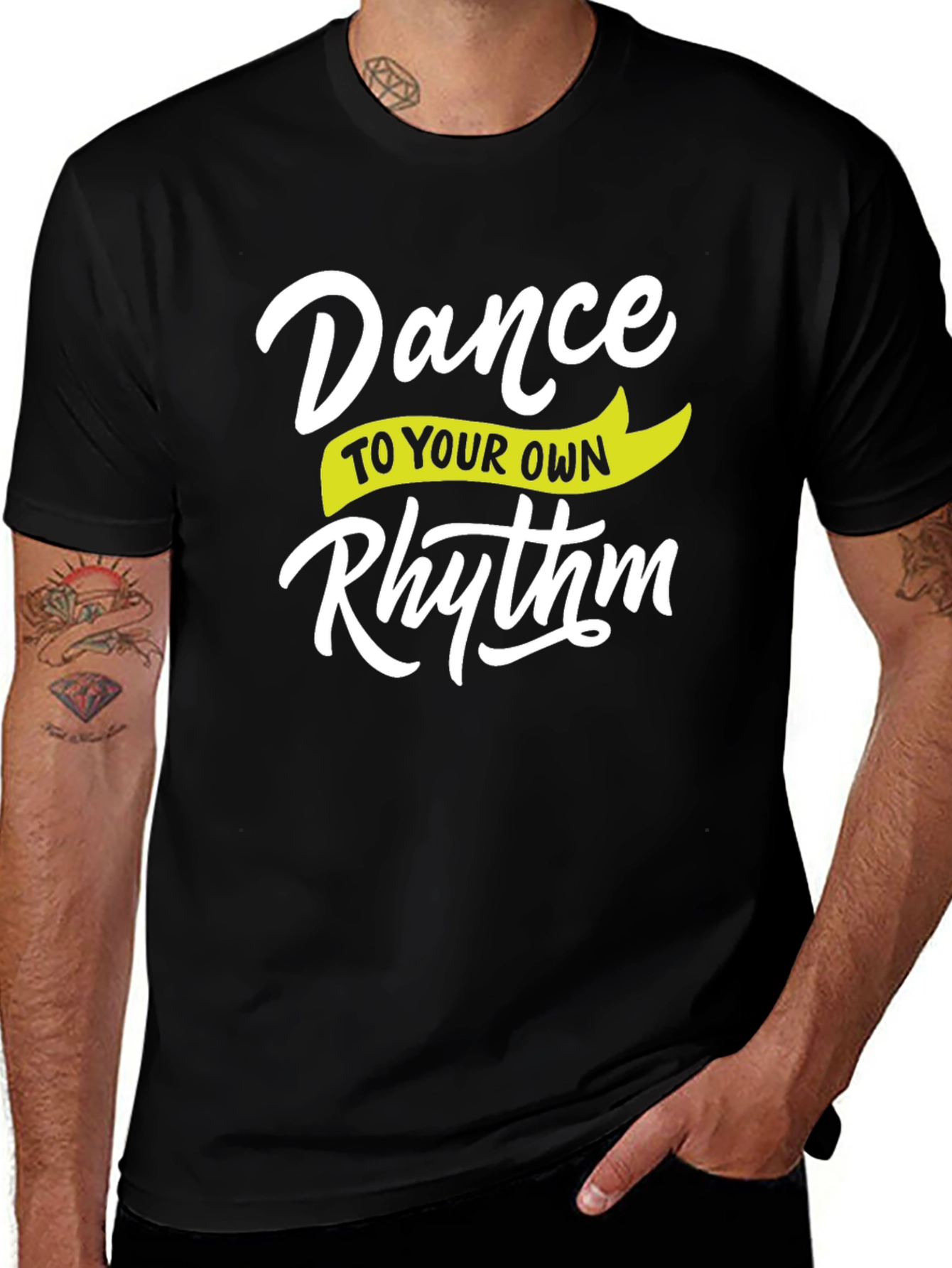 Variant 13 of Dance to Your Own Rhythm Black T-Shirt