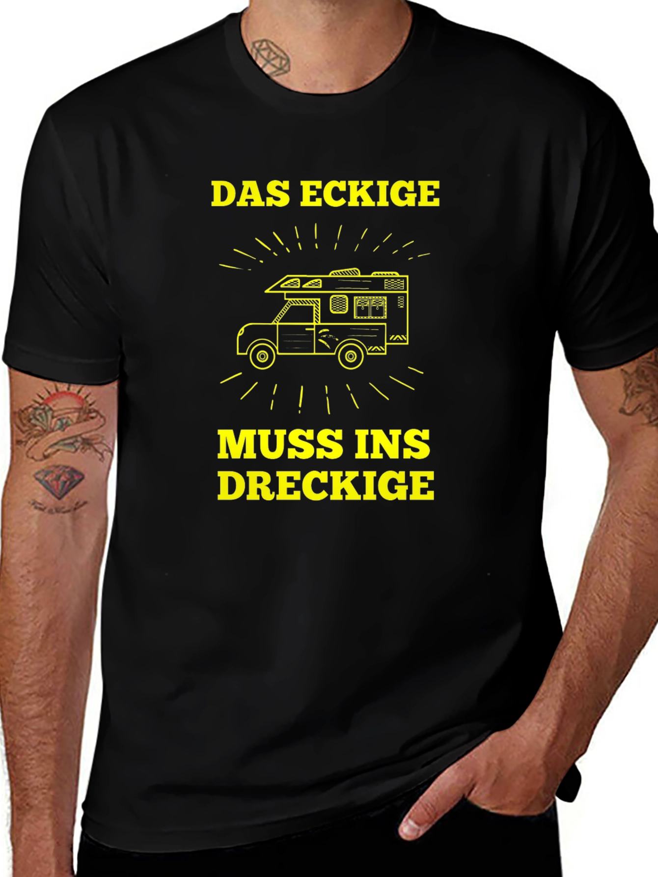 Variant 20 of Das Eckige Muss Ins Dreckige T-Shirt - Camping Adventure