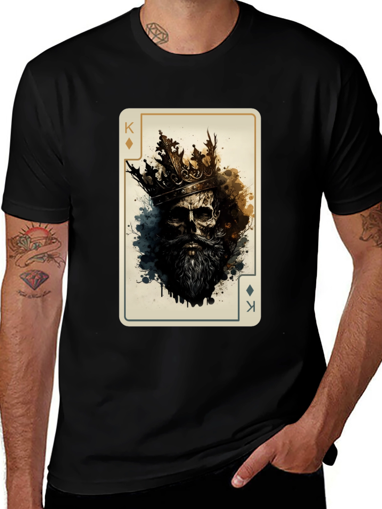 Variant 8 of King of Diamonds Skull T-Shirt