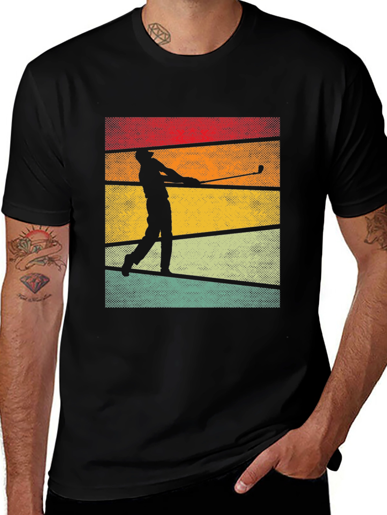 Variant 21 of Retro Golfer Graphic Tee - Vintage Style Golf T-Shirt