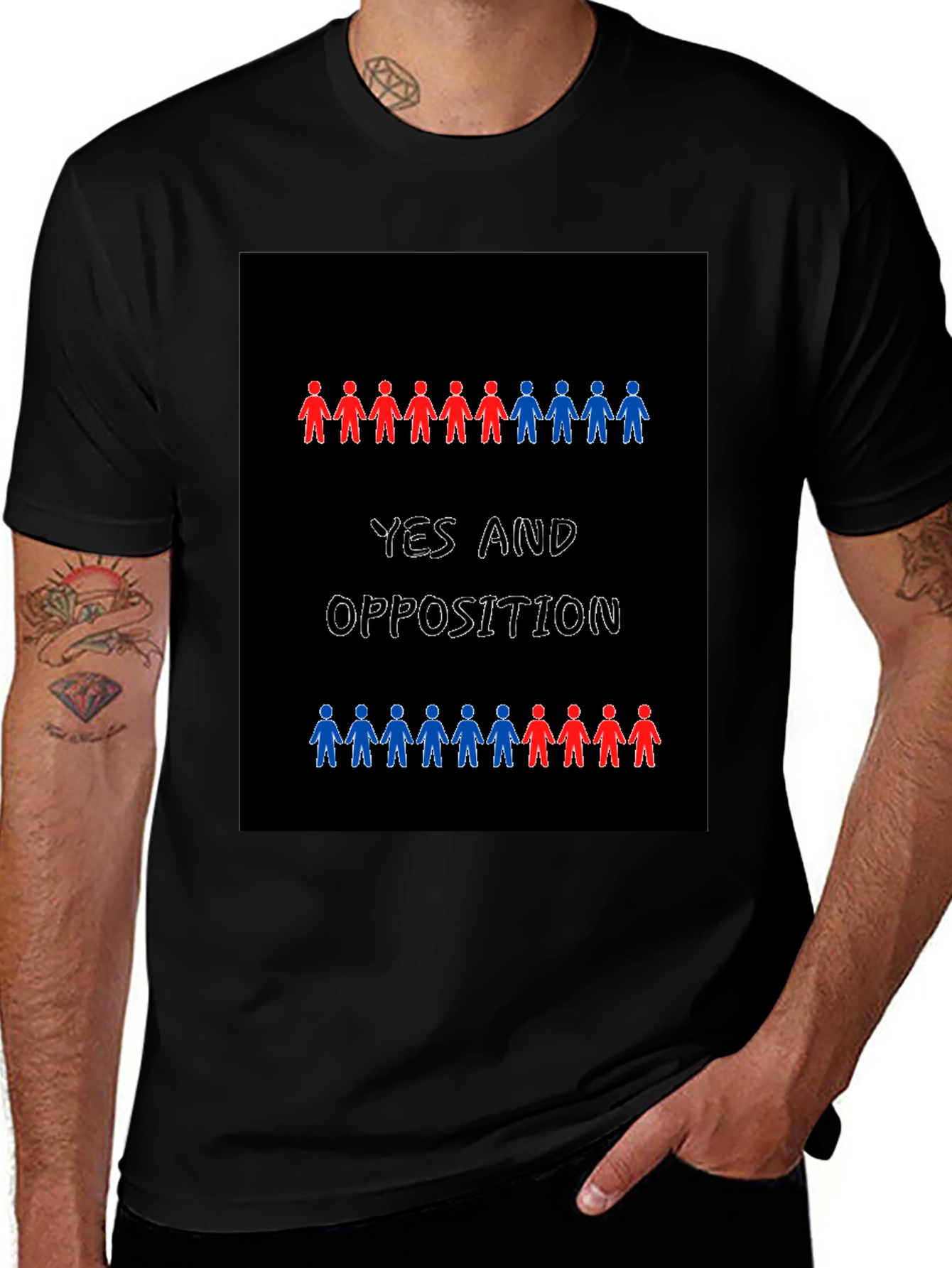Variant 4 of Yes and Opposition Graphic Tee