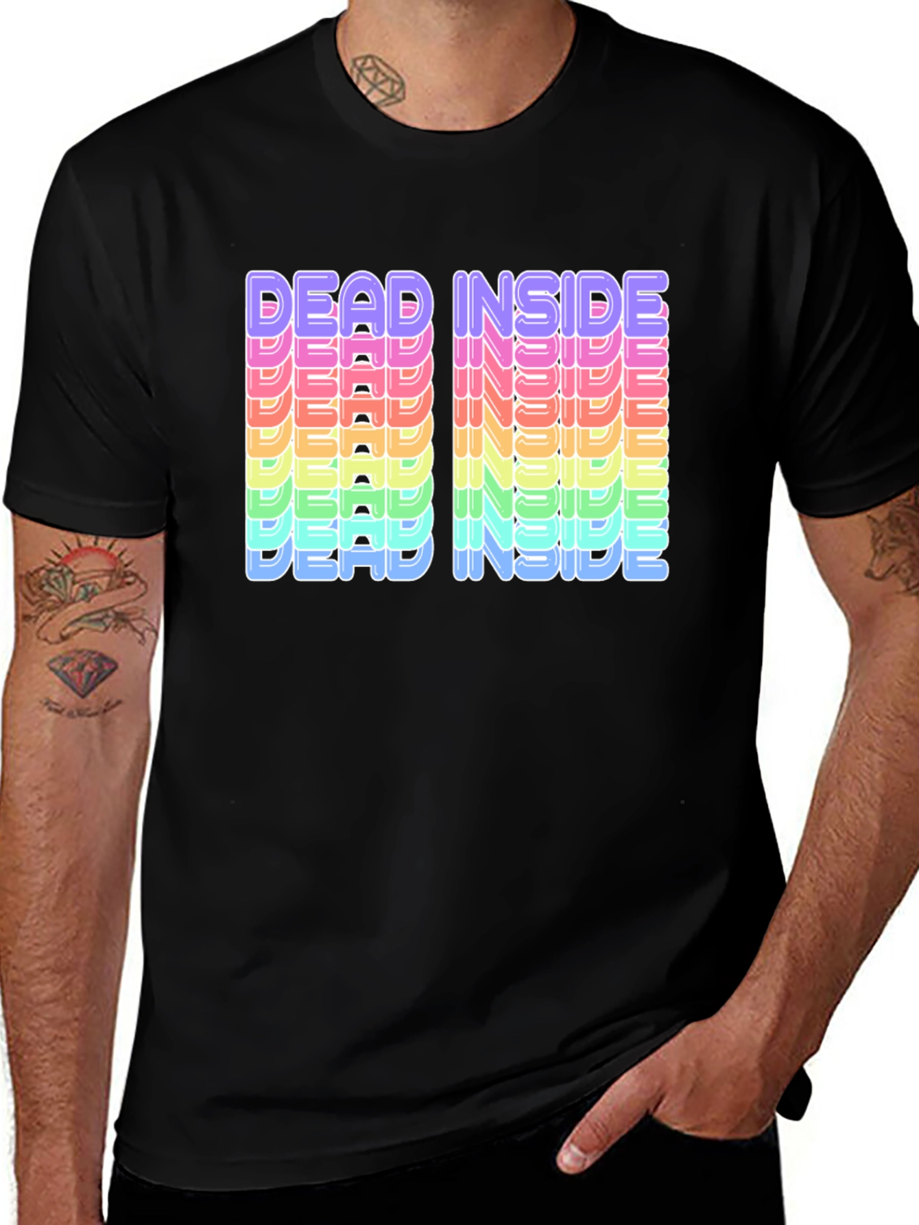 Variant 21 of Dead Inside Rainbow T-Shirt