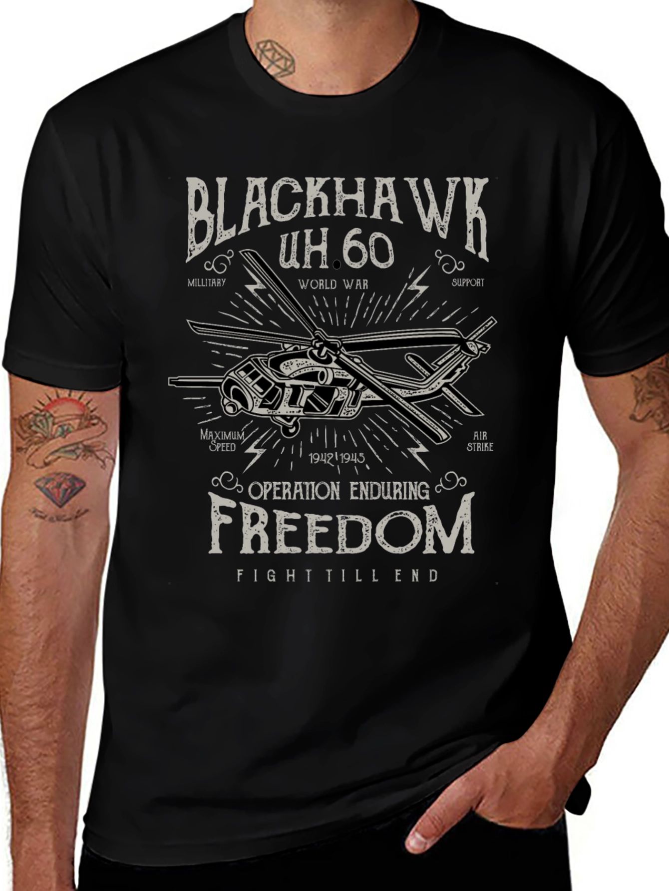 Blackhawk UH-60 Operation Enduring Freedom Graphic T-Shirt