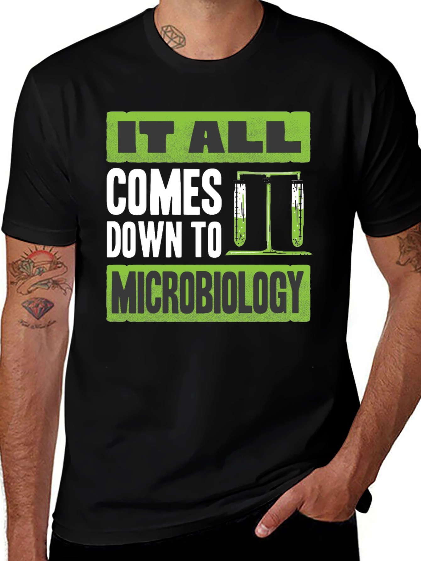 Microbiology Graphic T-Shirt - Science Geek Tee