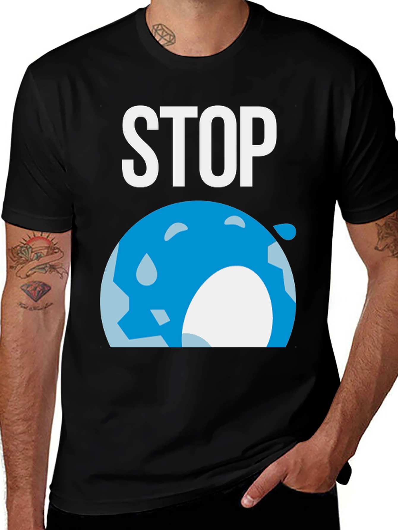 Variant 6 of Stop Global Warming Graphic T-Shirt